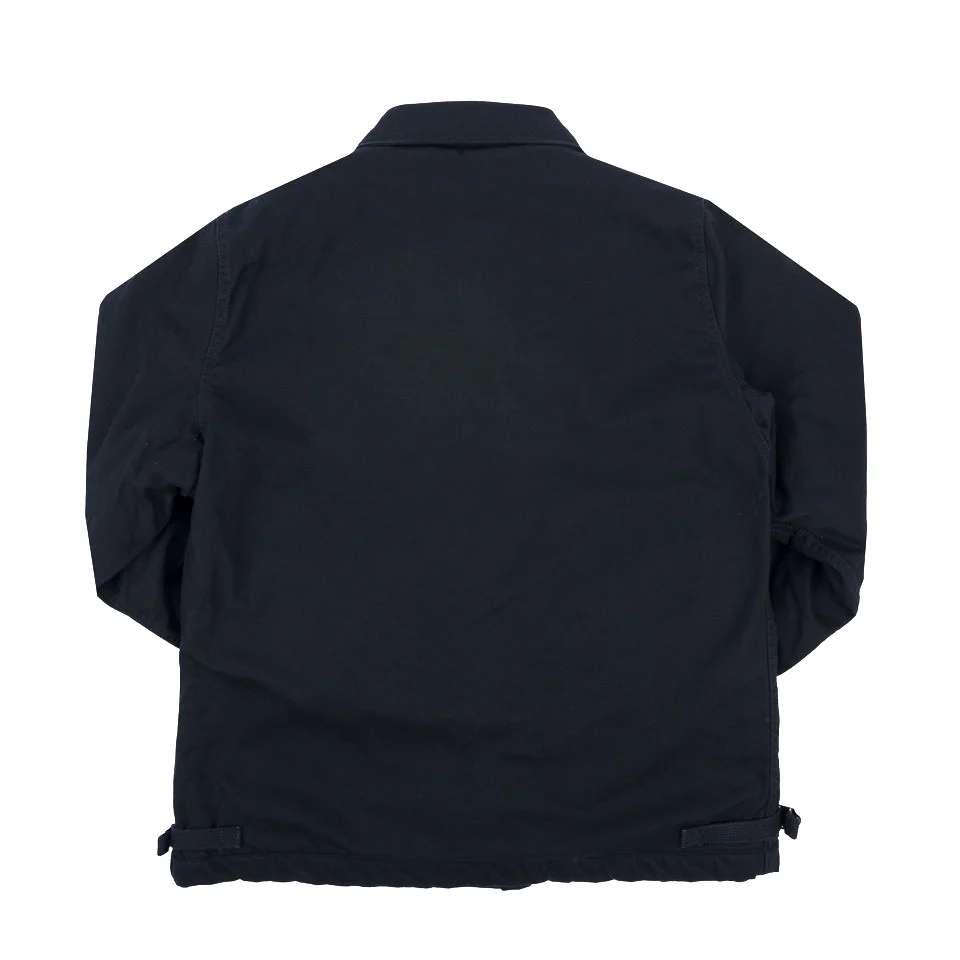 IHM-39-BLK Military Serge A2 Deck Jacket - Black - Image 3