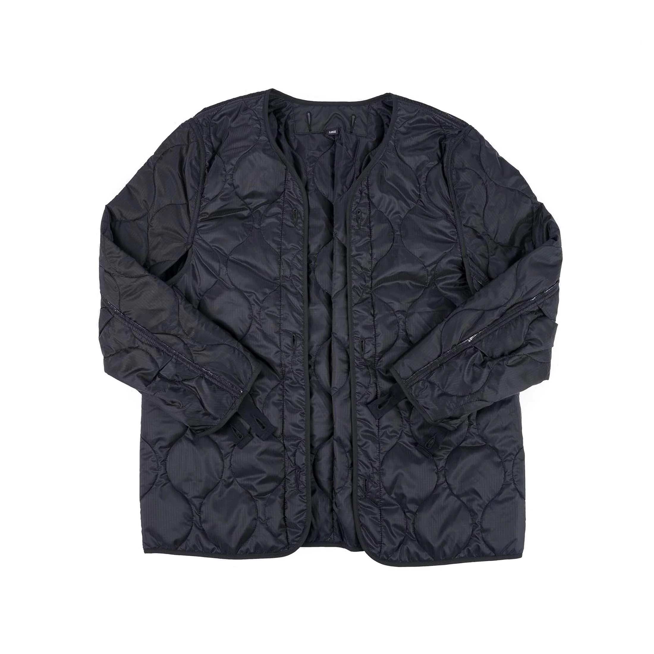 IHM-41-BLK Quilt Lining M65 Field Jacket - Black - Image 3