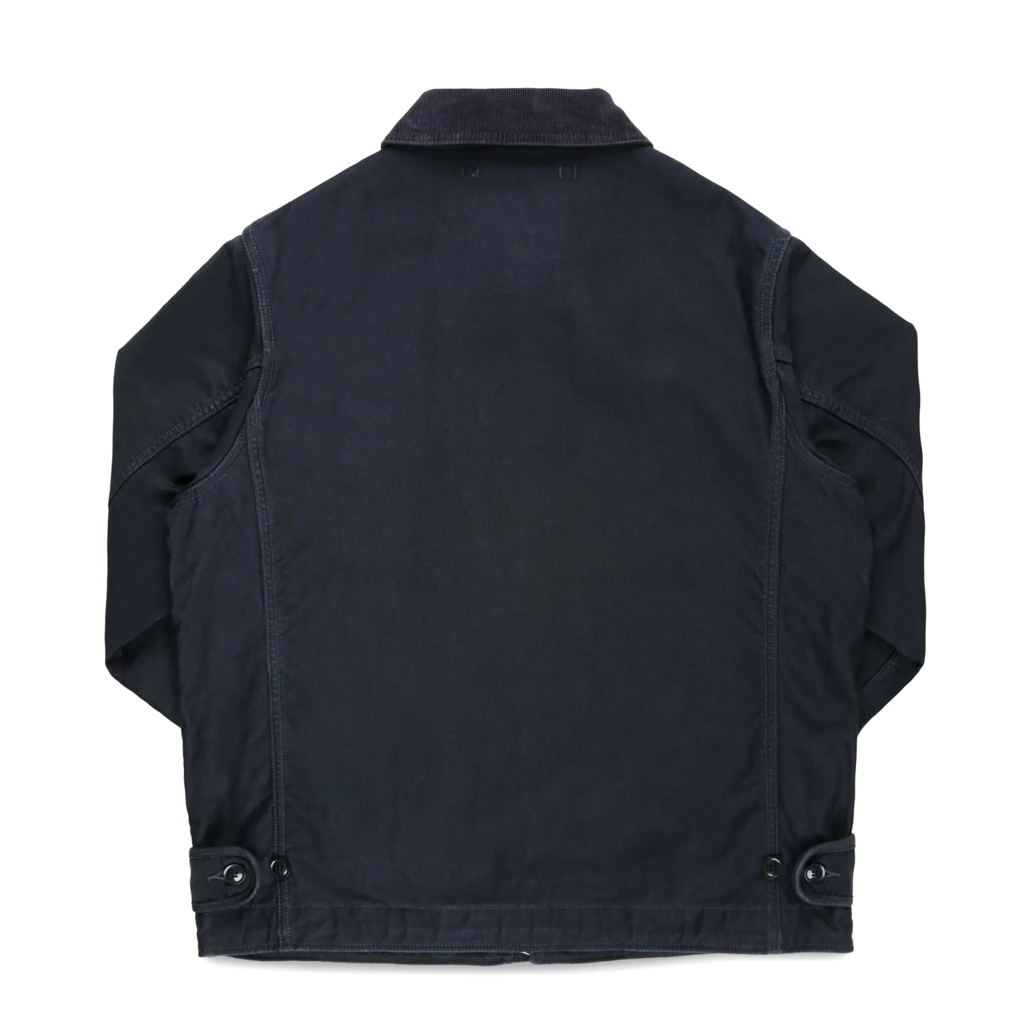 IHM-48-BLK 12oz Whipcord Lightweight N1 Deck Jacket - Black - Image 2