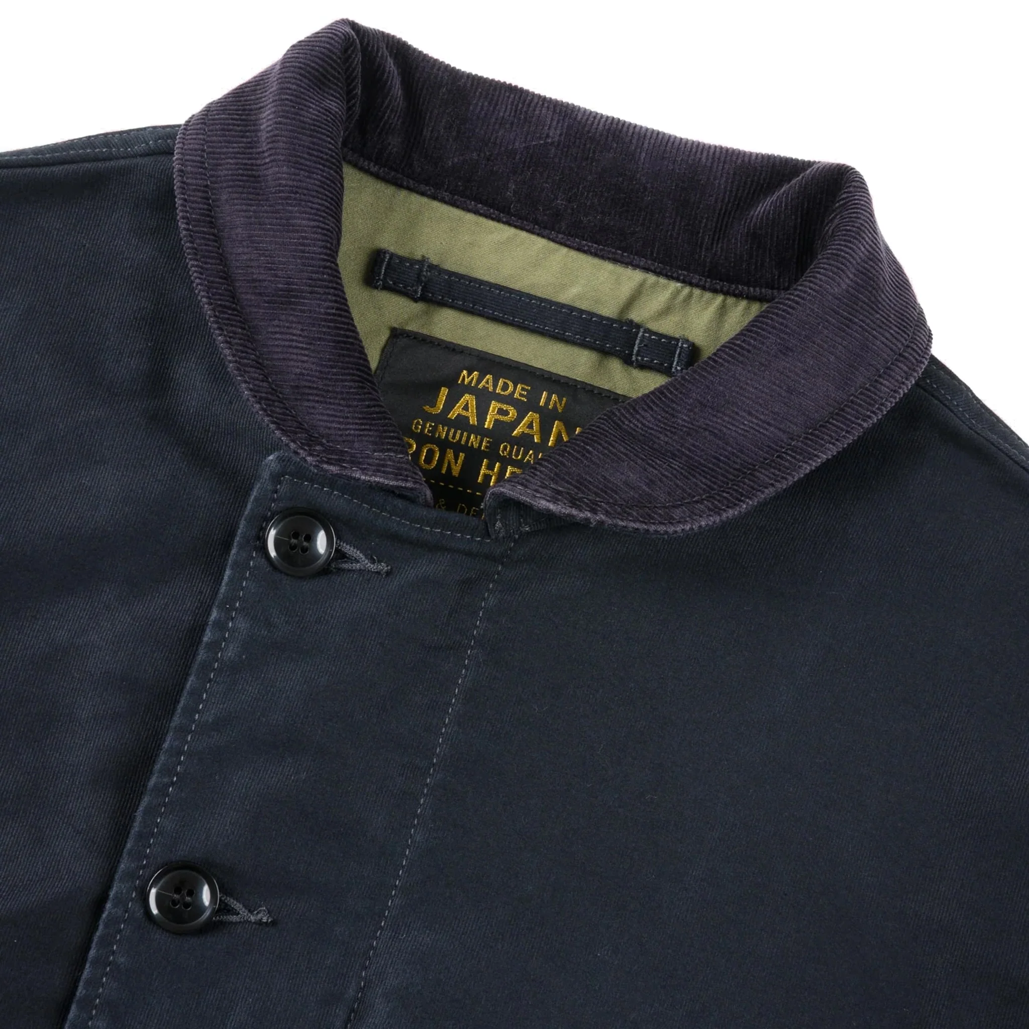 IHM-48-BLK 12oz Whipcord Lightweight N1 Deck Jacket - Black - Image 3