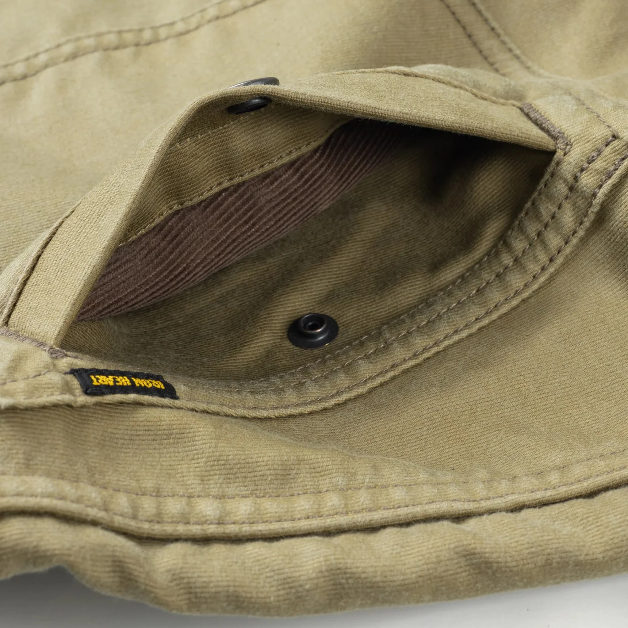IHM-48-KHA 12oz Whipcord Lightweight N1 Deck Jacket - Khaki - Image 10
