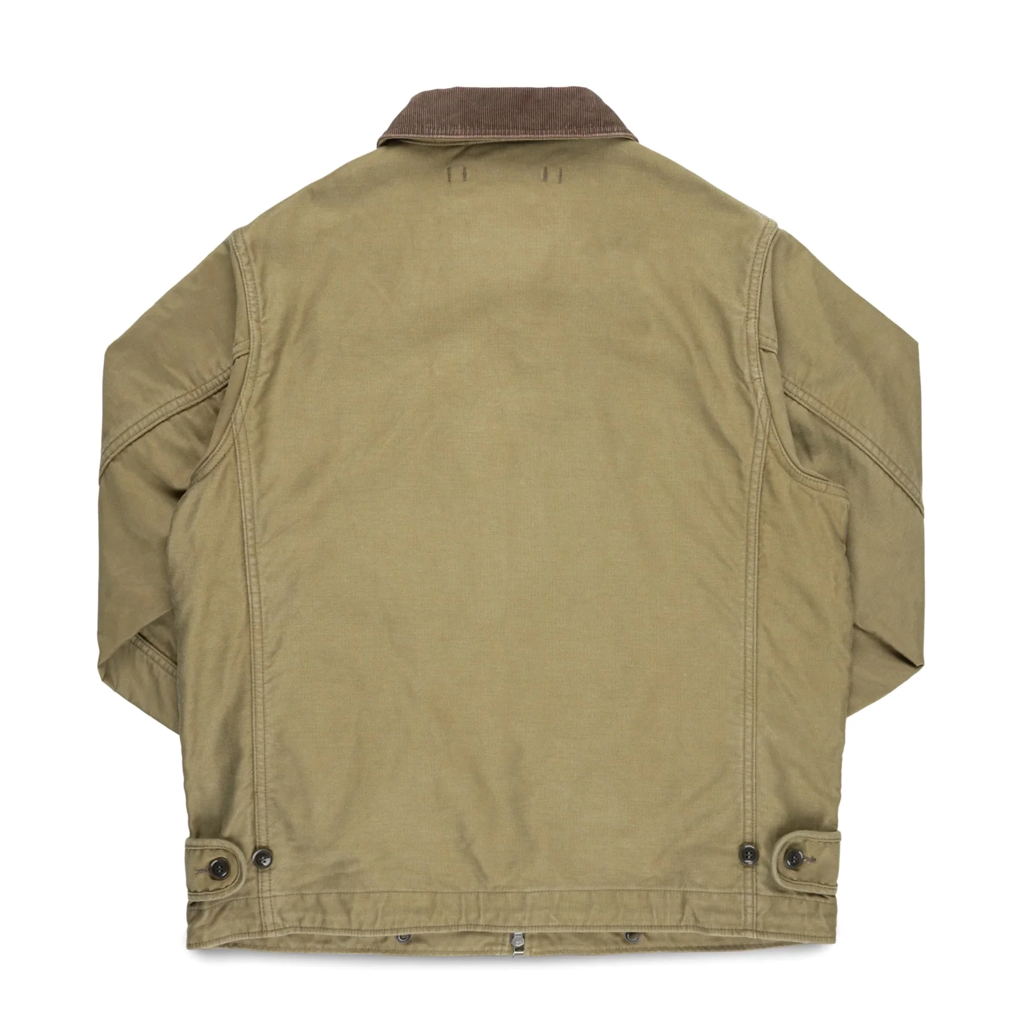 IHM-48-KHA 12oz Whipcord Lightweight N1 Deck Jacket - Khaki - Image 2