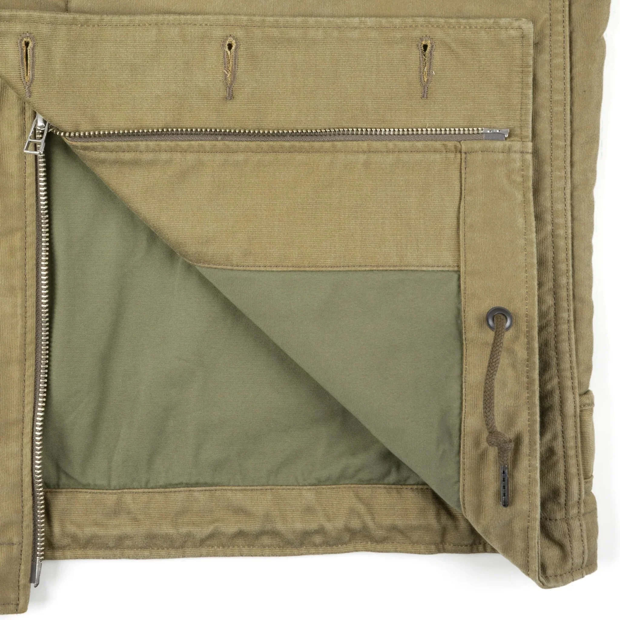 IHM-48-KHA 12oz Whipcord Lightweight N1 Deck Jacket - Khaki - Image 7