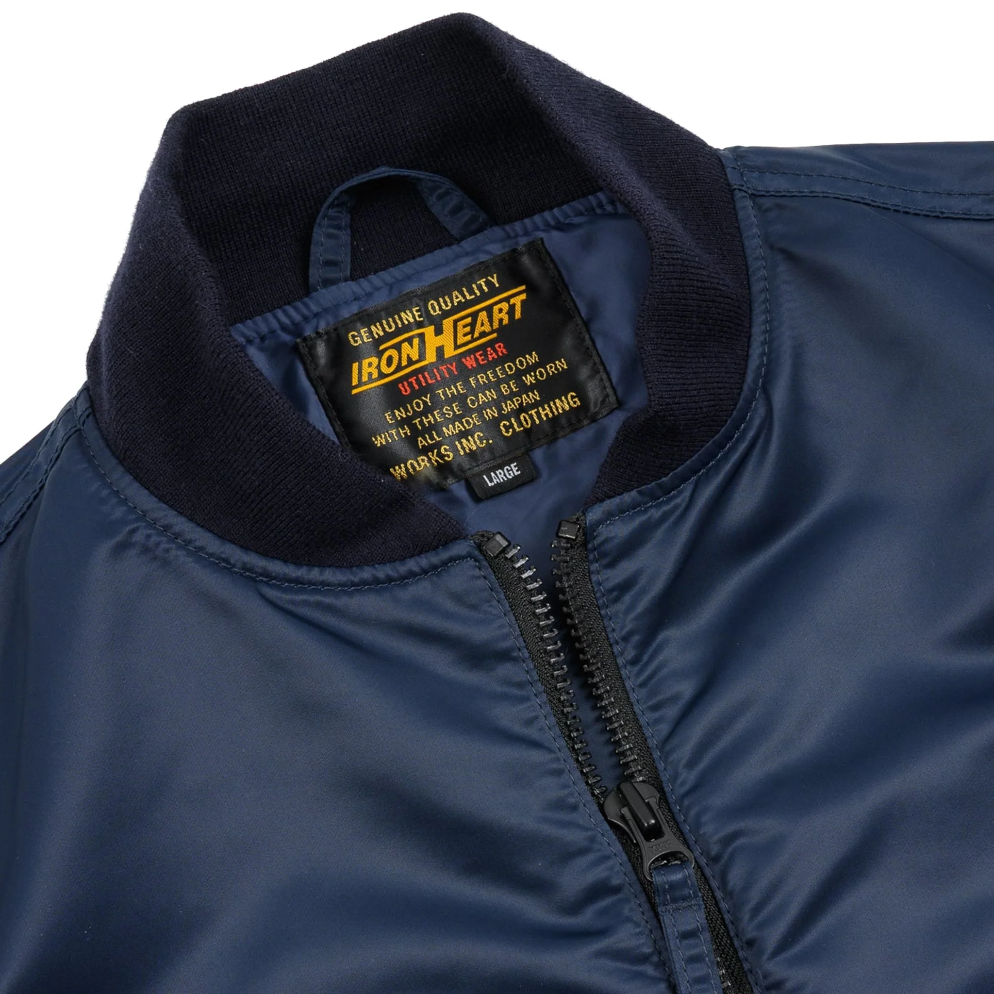 IHM-50-NAV 4.8oz Nylon Type L-2B Jacket - Navy - Image 3