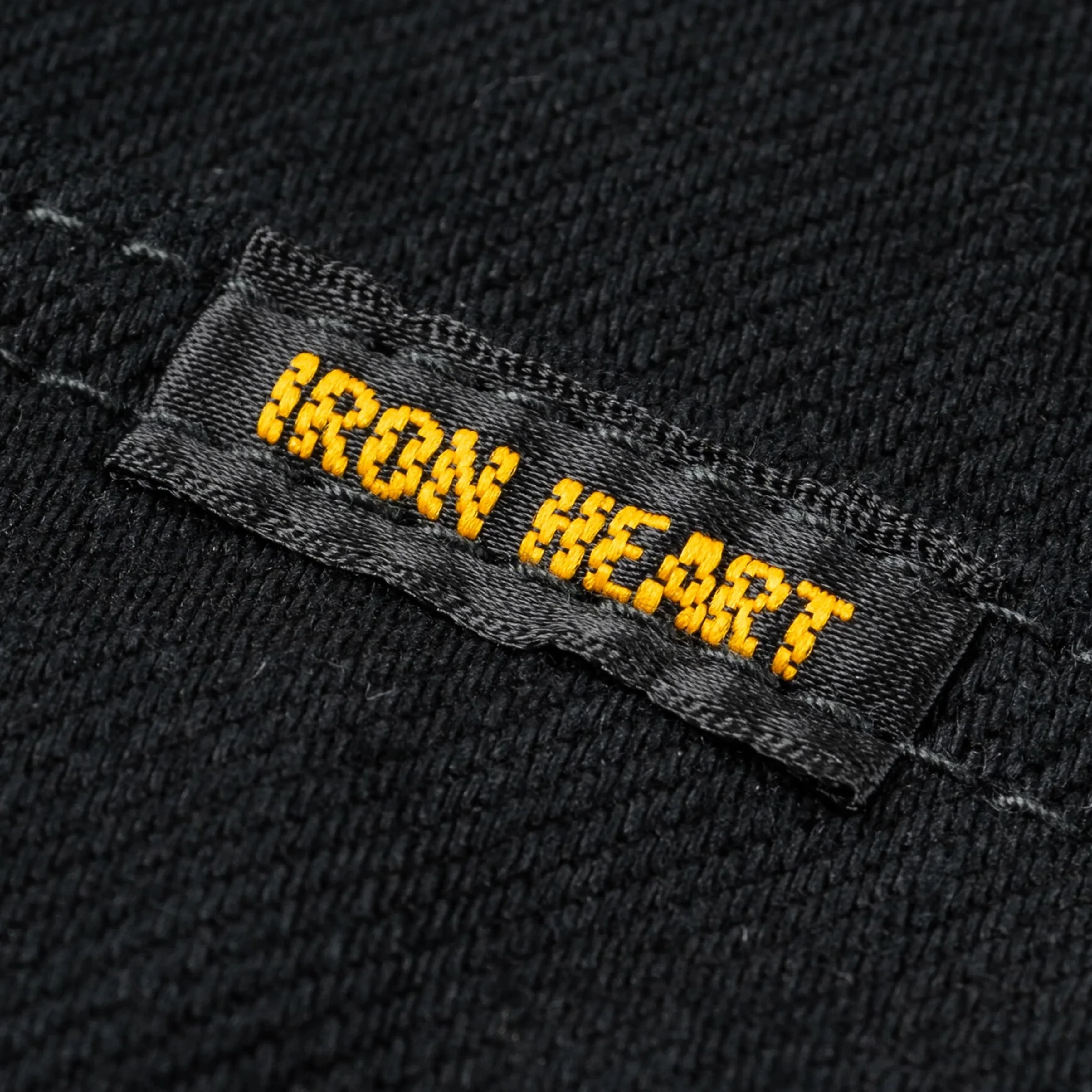 IHSH-218-BLK 12oz Selvedge Denim Western Shirt "The Johnny Cash III" - Black - Image 12