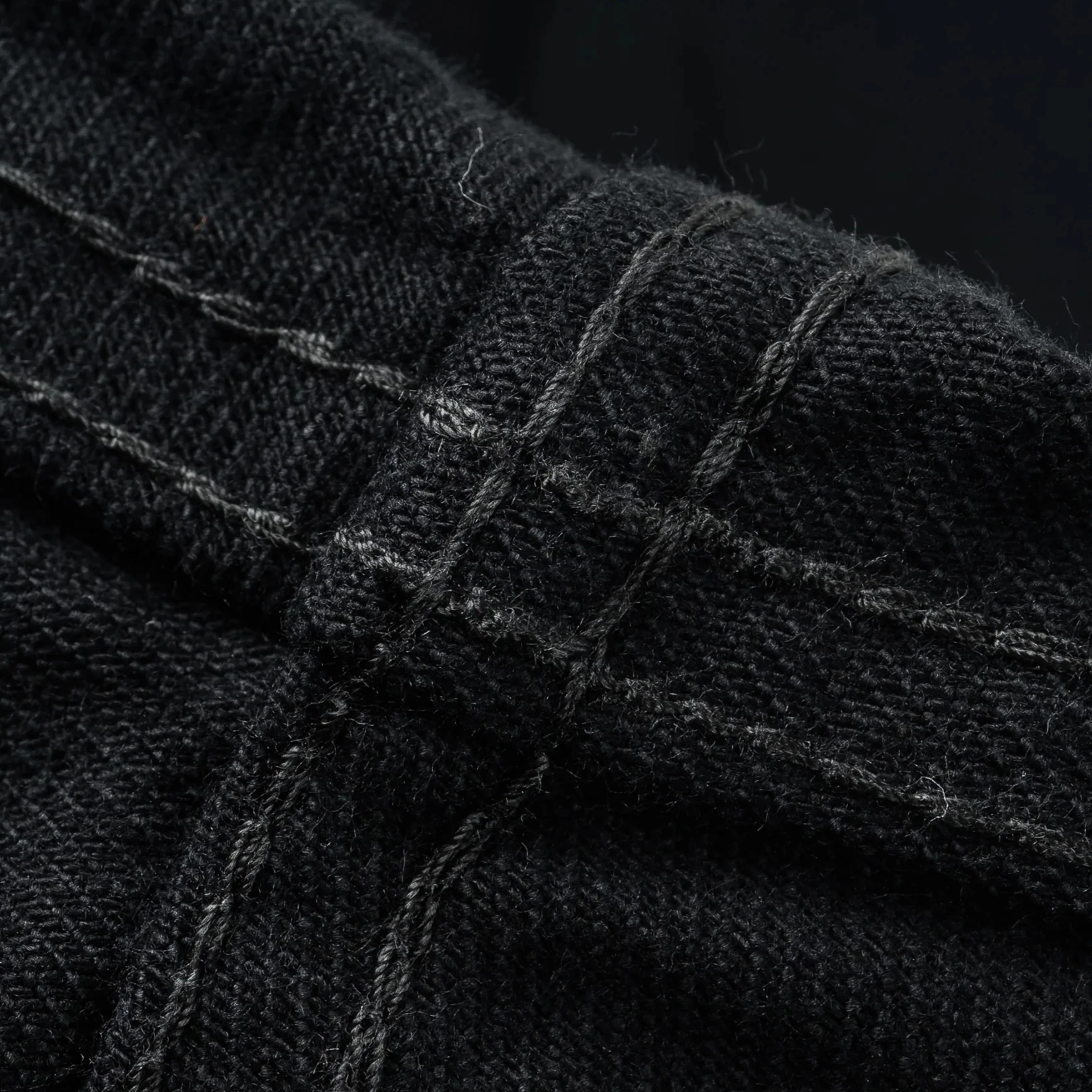 IHSH-218-BLK 12oz Selvedge Denim Western Shirt "The Johnny Cash III" - Black - Image 14