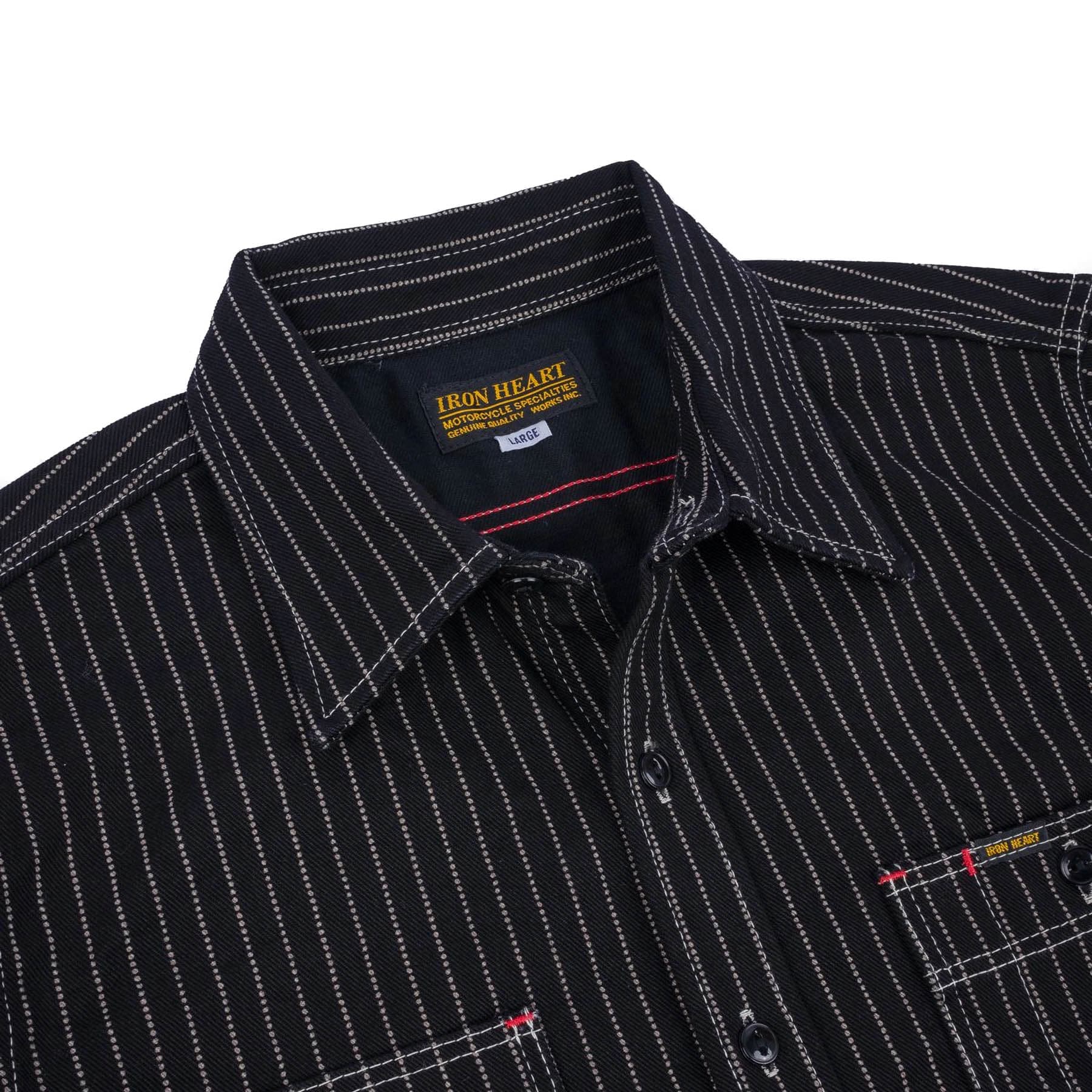 IHSH-266-BLK 12oz Wabash Work Shirt - Black - Image 3