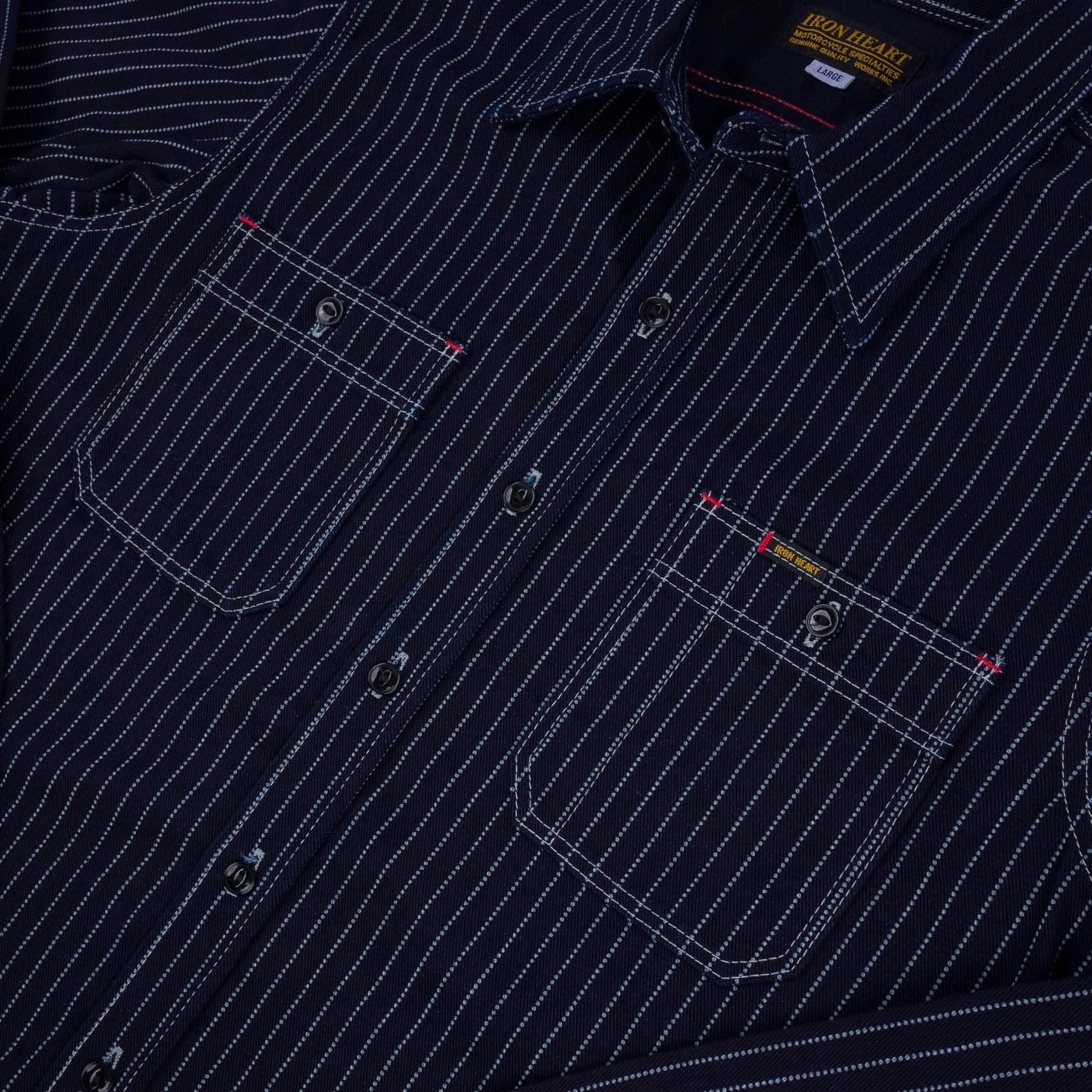 IHSH-266-IND 12oz Wabash Work Shirt - Indigo - Image 4
