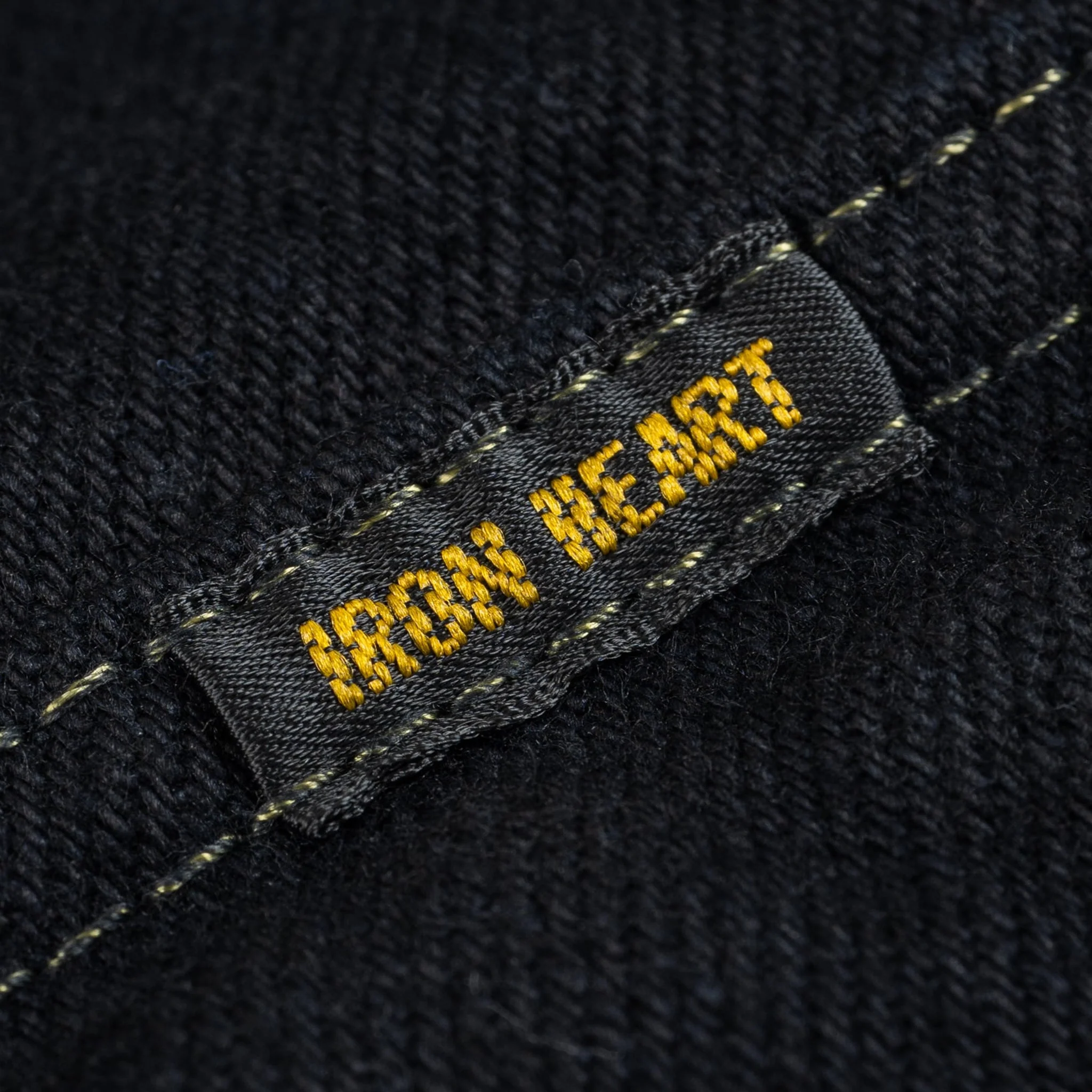 IHSH-293-OD 18oz Vintage Selvedge Denim CPO Shirt - Indigo Overdyed Black - Image 12