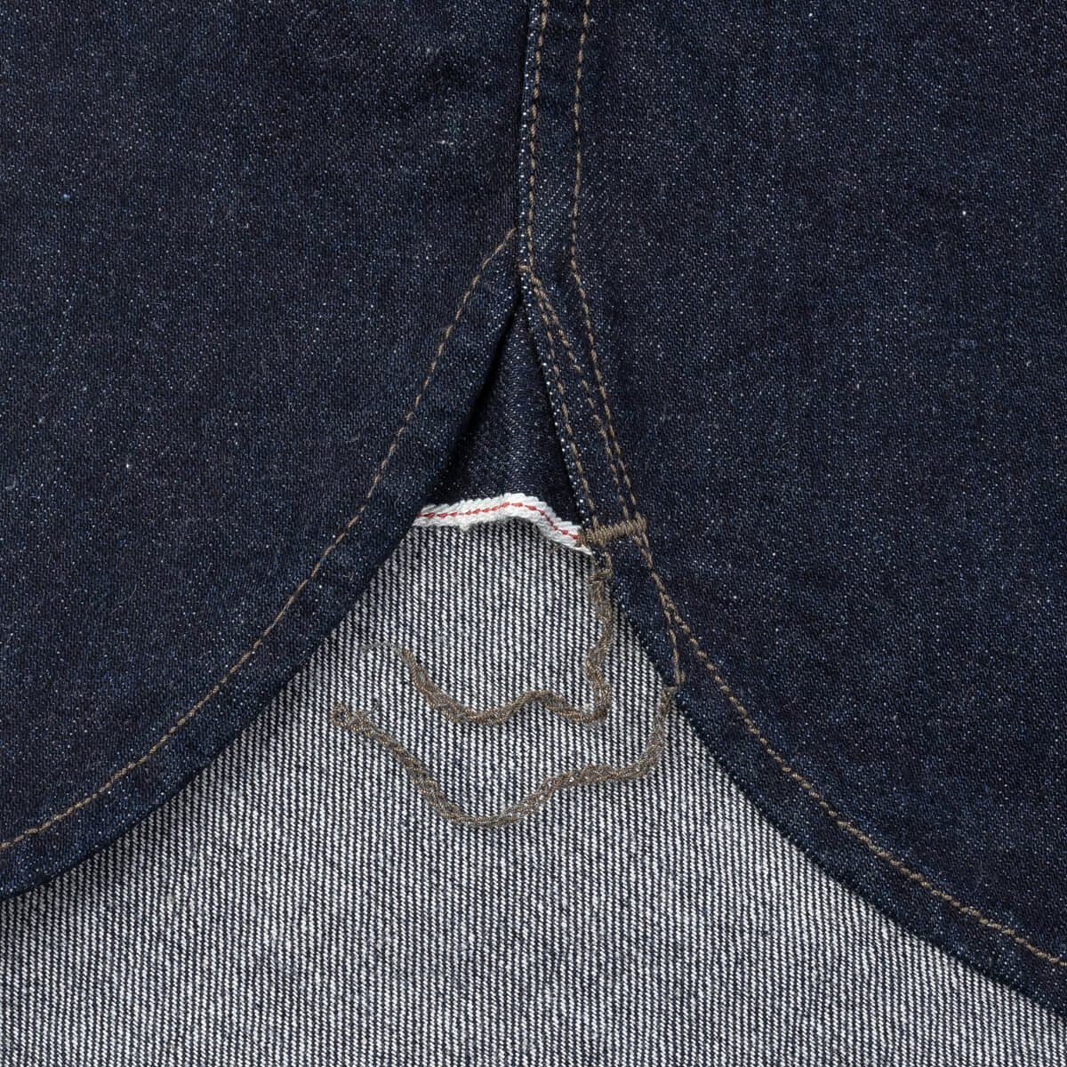 IHSH-326-IND 12oz Selvedge Denim Work Shirt With Snaps - Indigo - Image 7