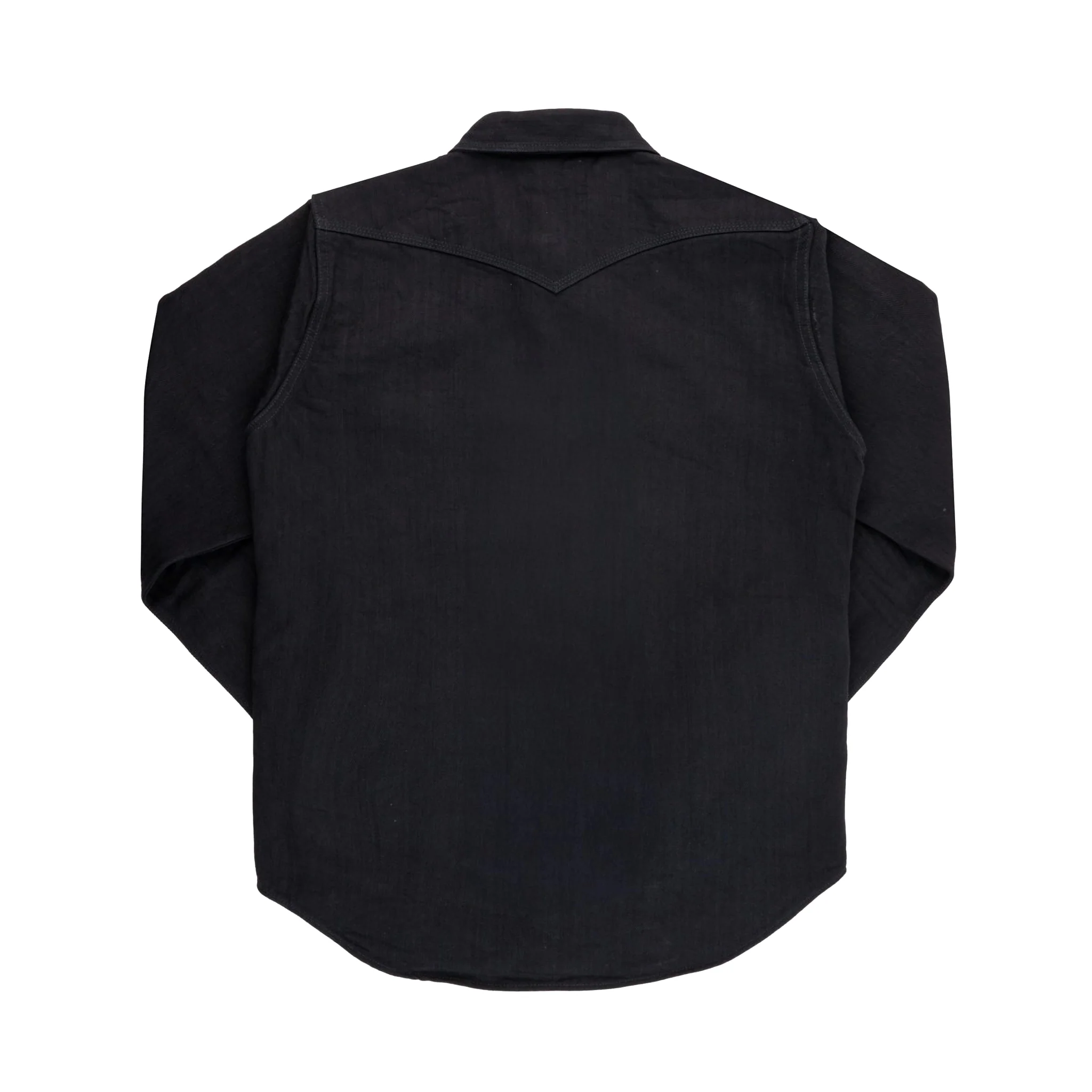 IHSH-410-BLK 14oz Herringbone CPO Western Shirt - Black - Image 2