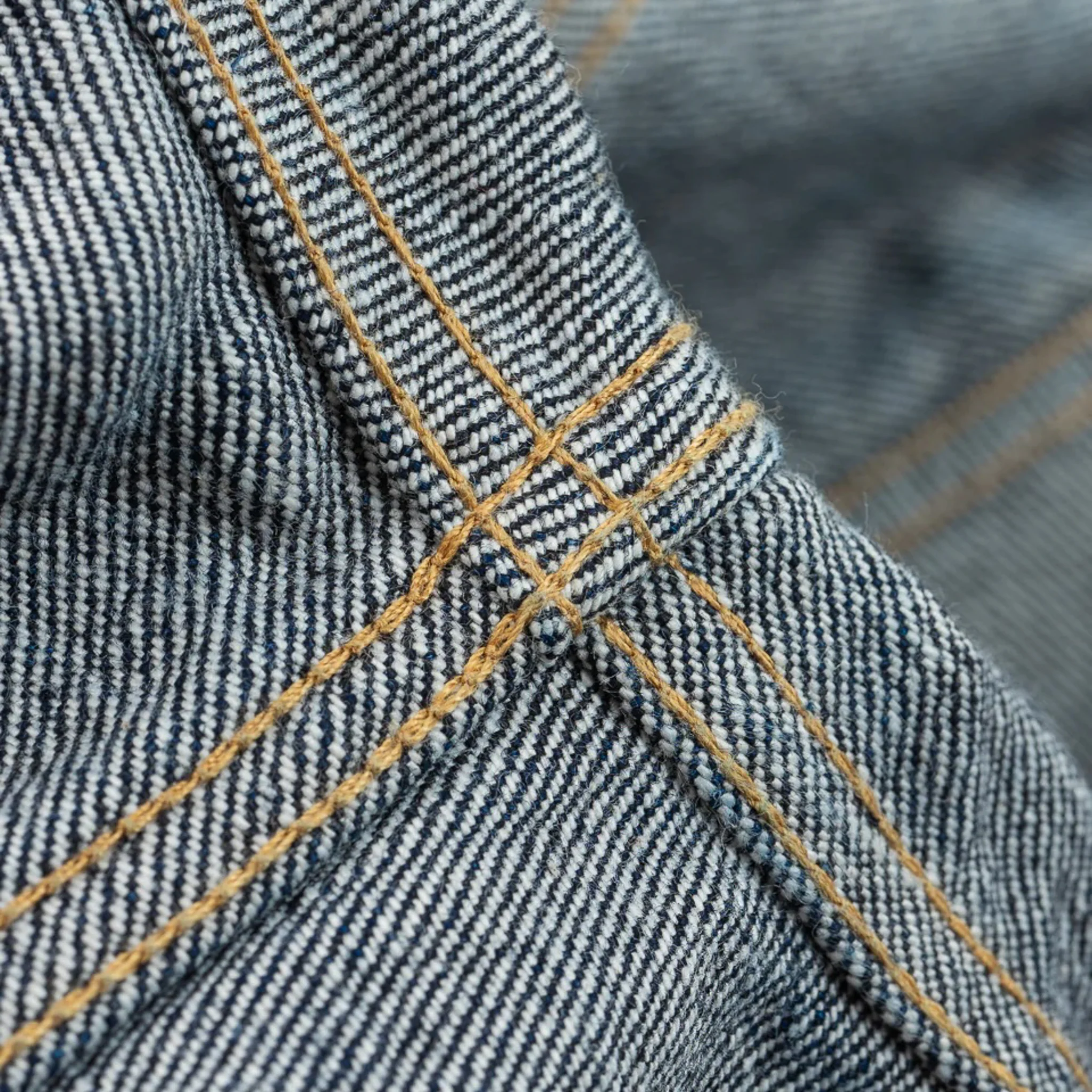 IHSH-427-IND 16oz Selvedge Denim CPO Shirt - Indigo - Image 14