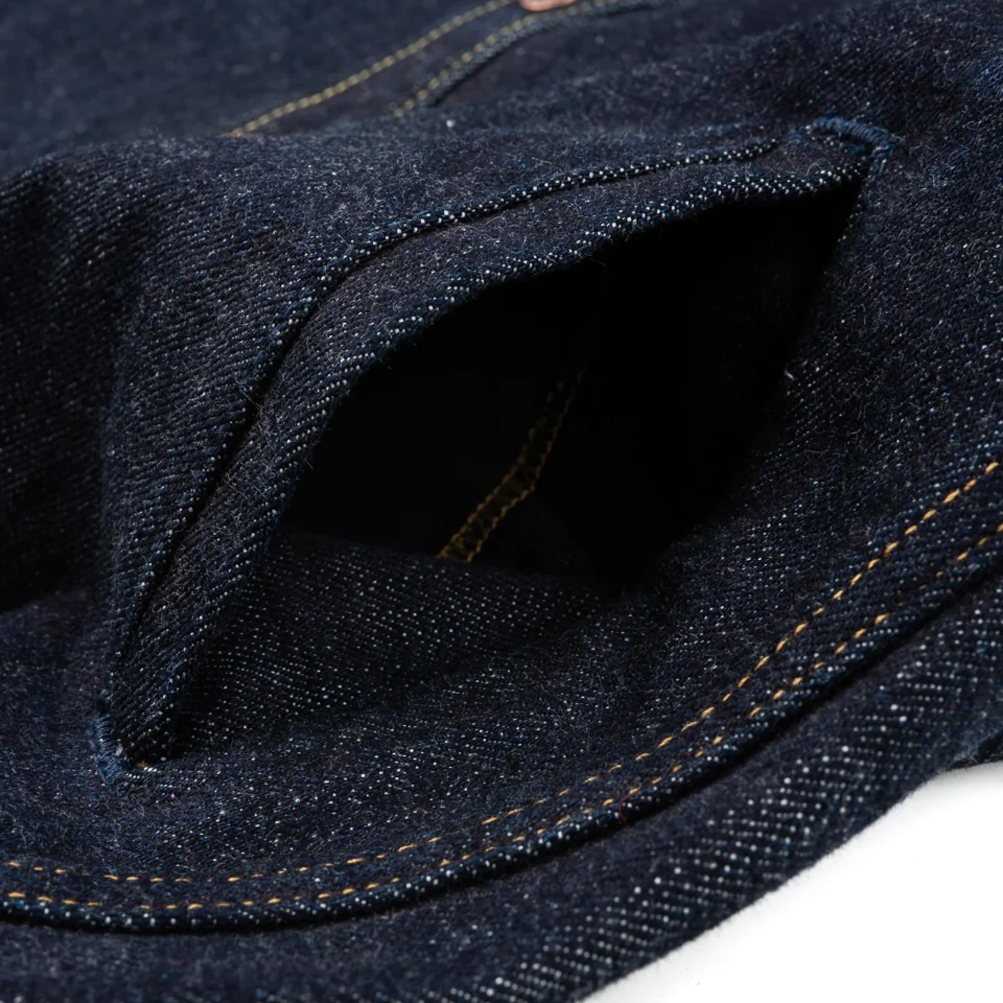 IHSH-427-IND 16oz Selvedge Denim CPO Shirt - Indigo - Image 9