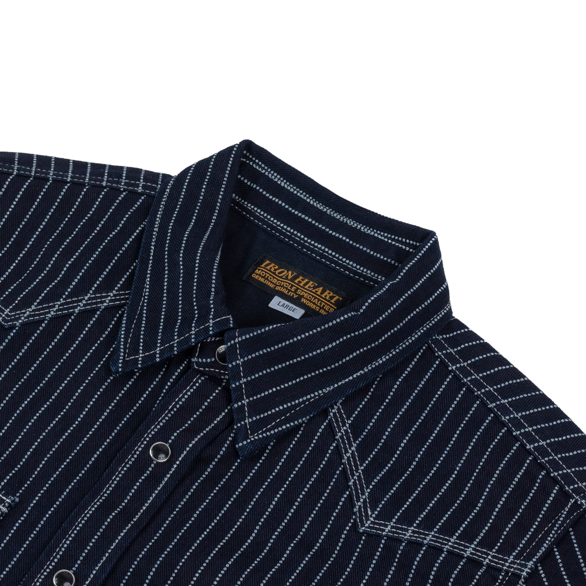IHSH-62-IND 12oz Wabash Western Shirt - Indigo - Image 3
