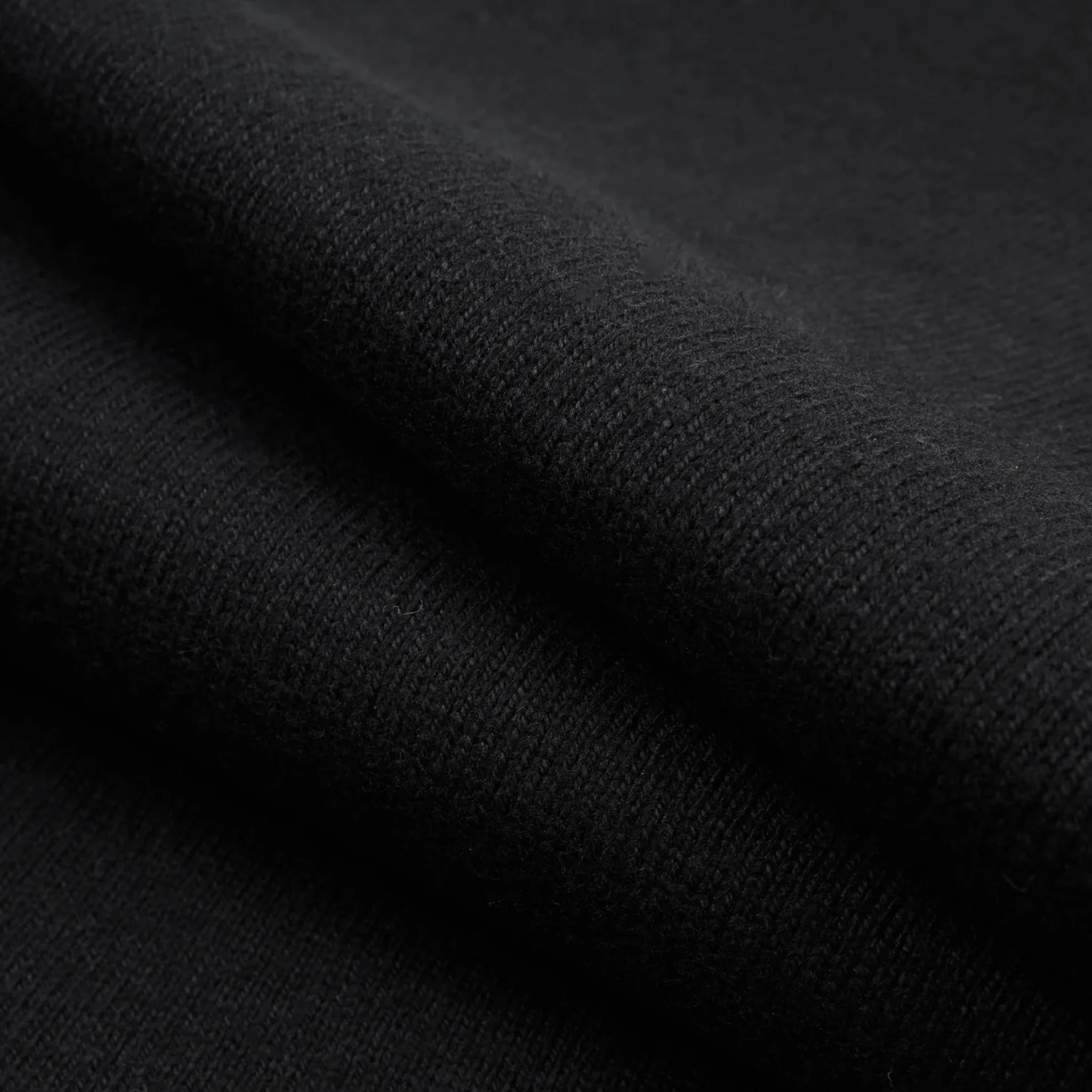 IHT-1600-BLK 11oz Cotton Knit Crew Neck T-Shirt - Black - Image 6