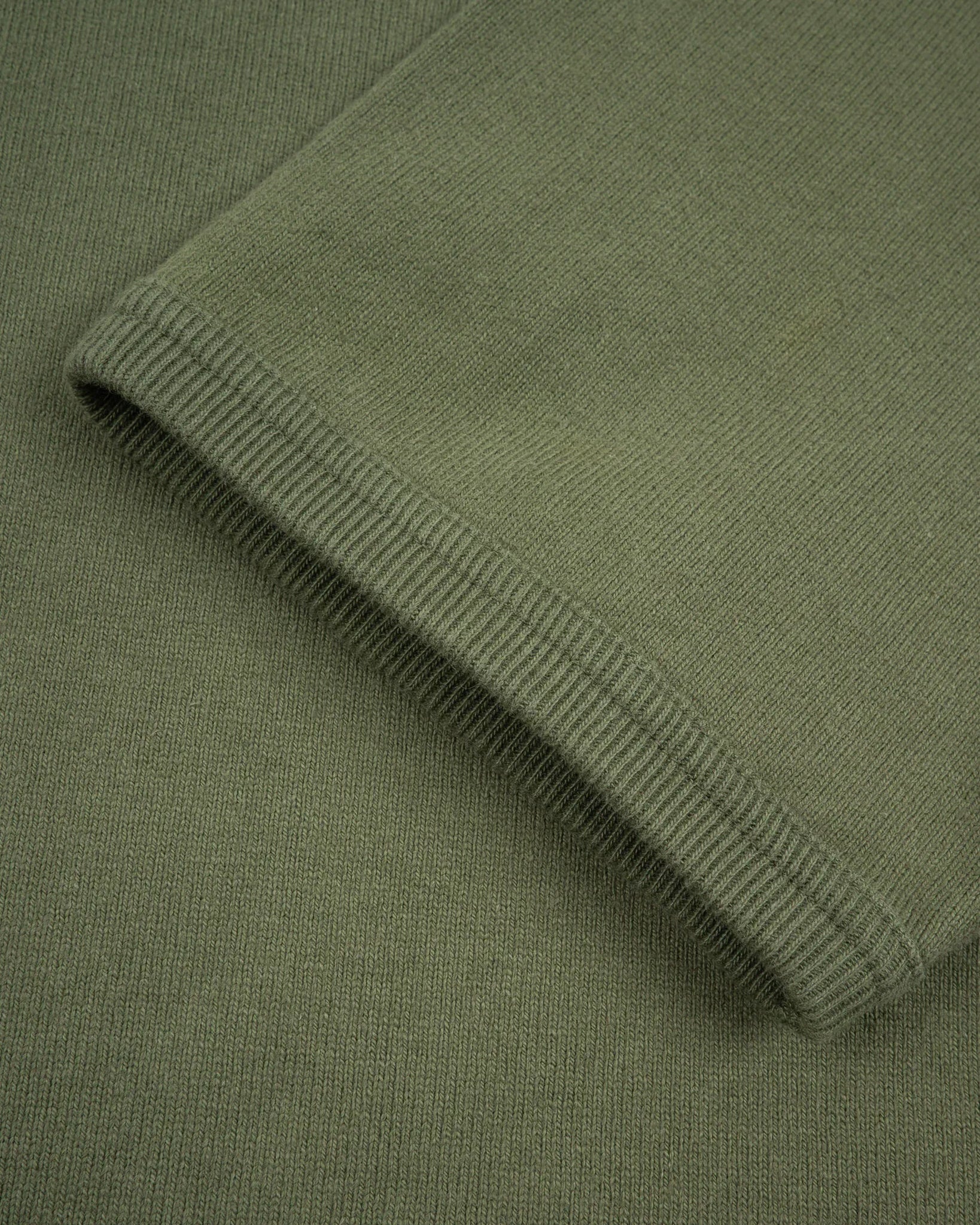 IHT-1600-OLV 11oz Cotton Knit Crew Neck T-Shirt - Olive - Image 4