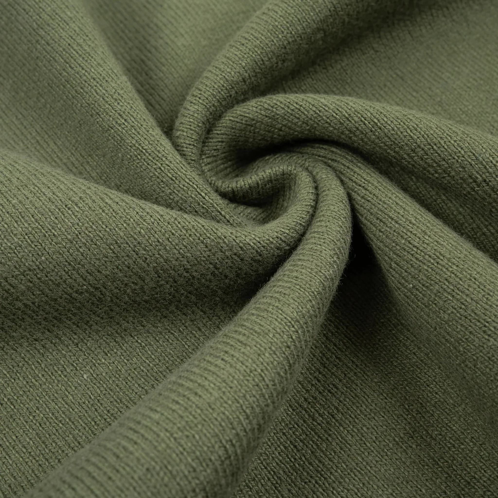 IHT-1600-OLV 11oz Cotton Knit Crew Neck T-Shirt - Olive - Image 6