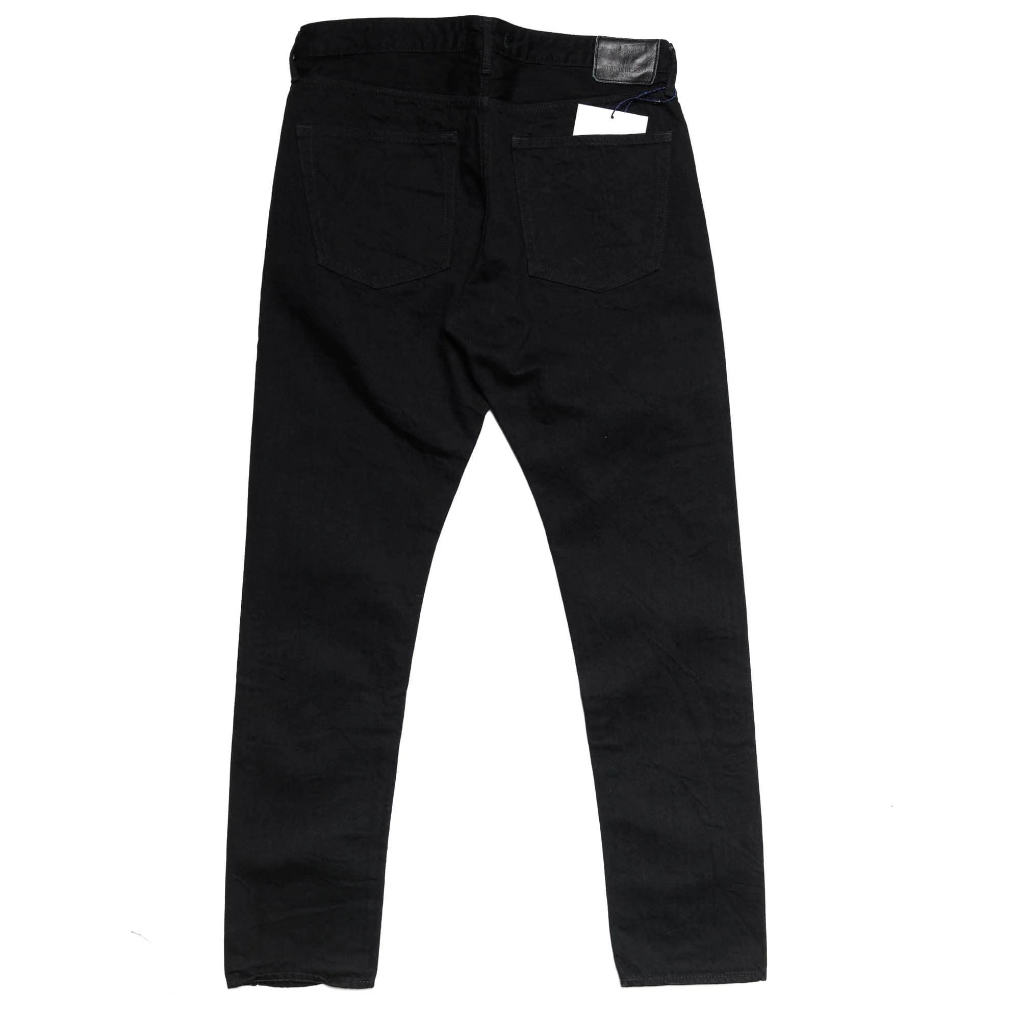 J214 14oz Black Tapered Selvedge Jeans - Image 3