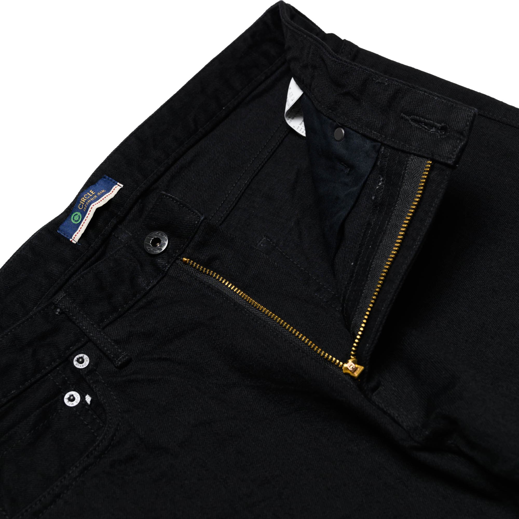 J214 14oz Black Tapered Selvedge Jeans - Image 6