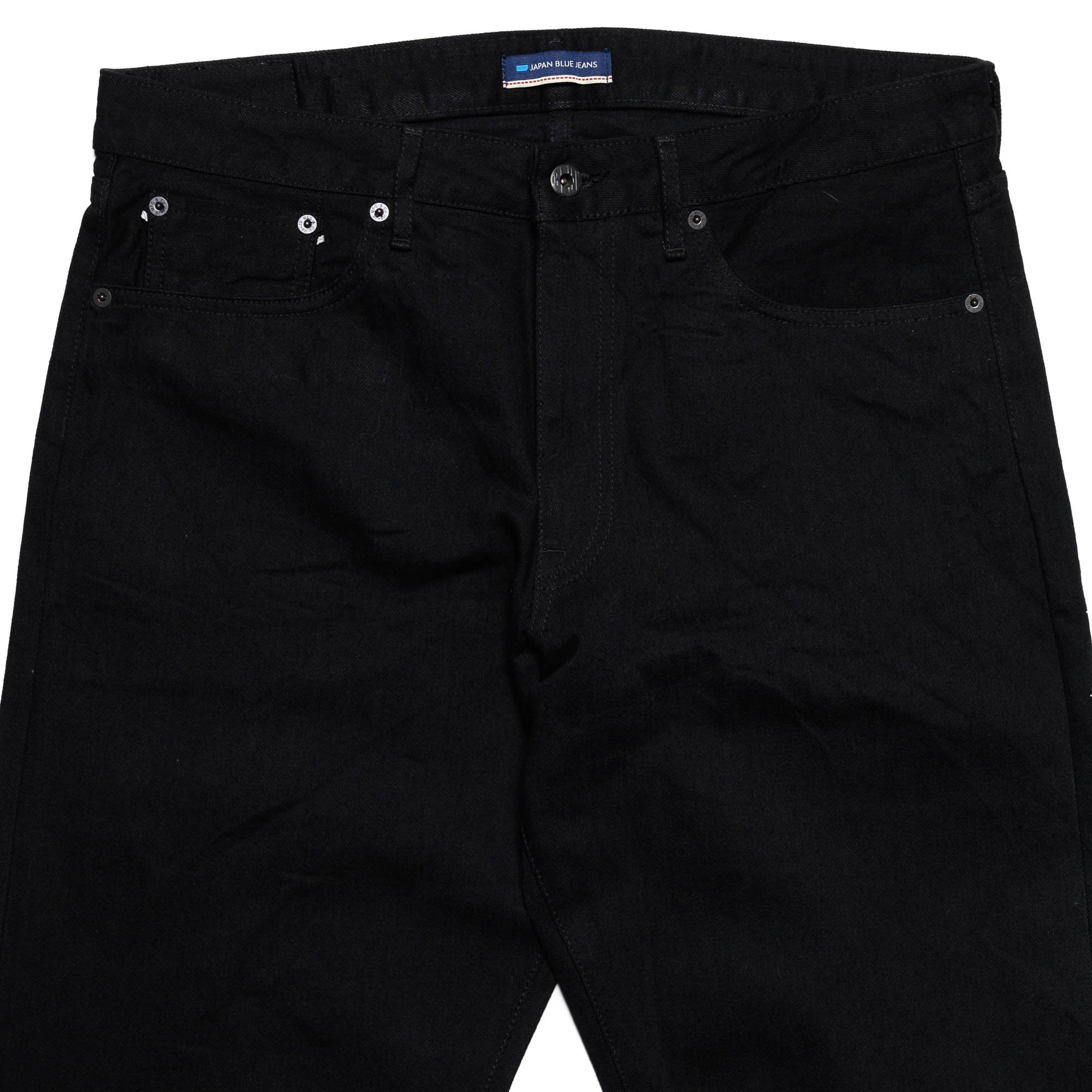 J414 14oz Black Classic Straight Selvedge Jeans - Image 4