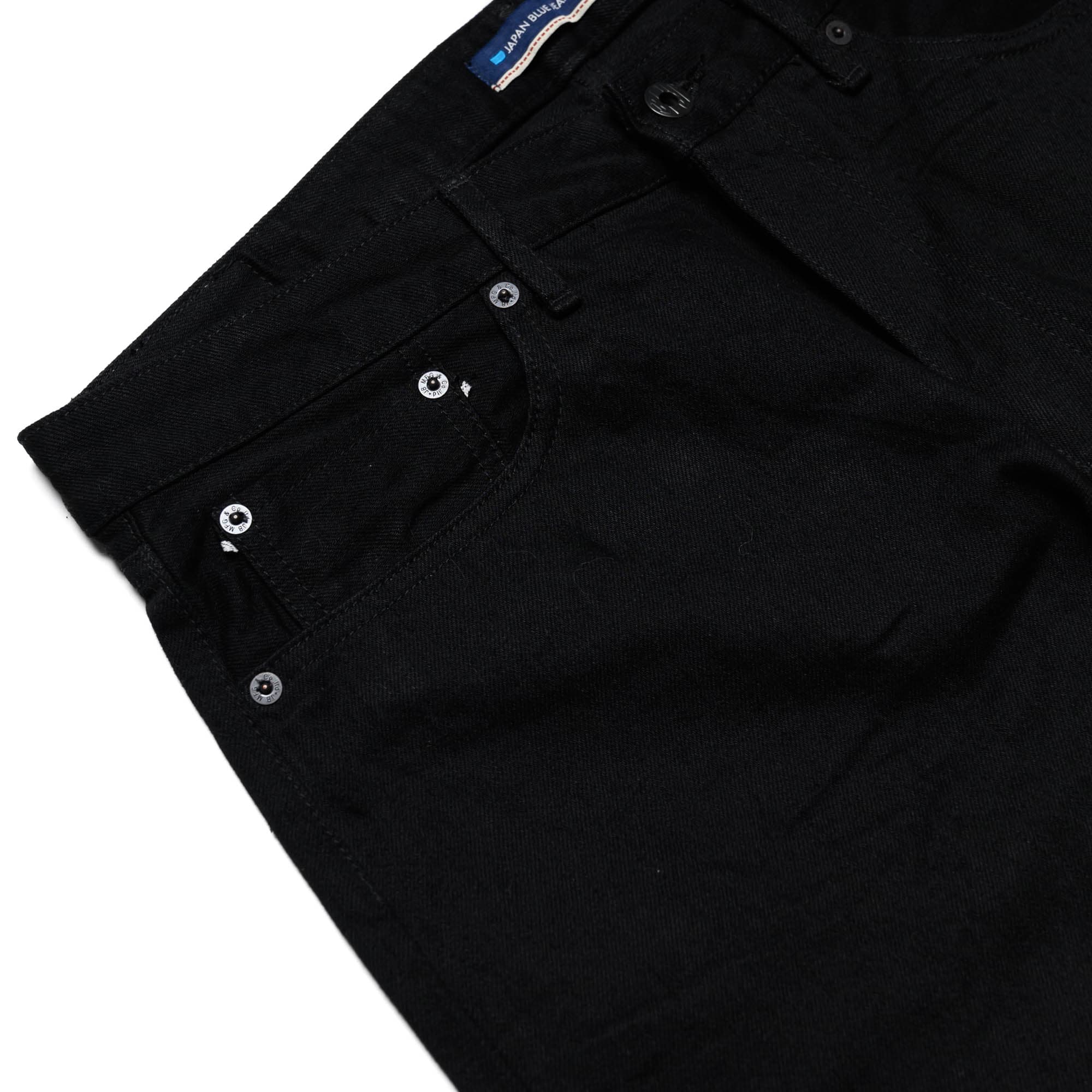 J414 14oz Black Classic Straight Selvedge Jeans - Image 5