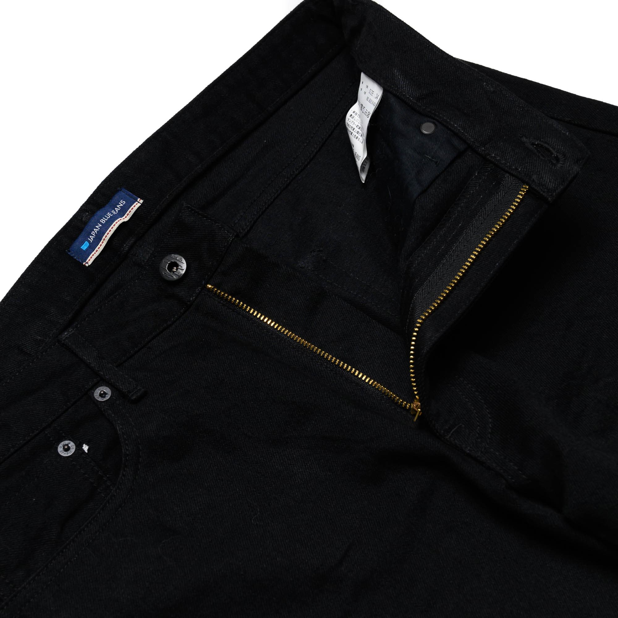 J414 14oz Black Classic Straight Selvedge Jeans - Image 6