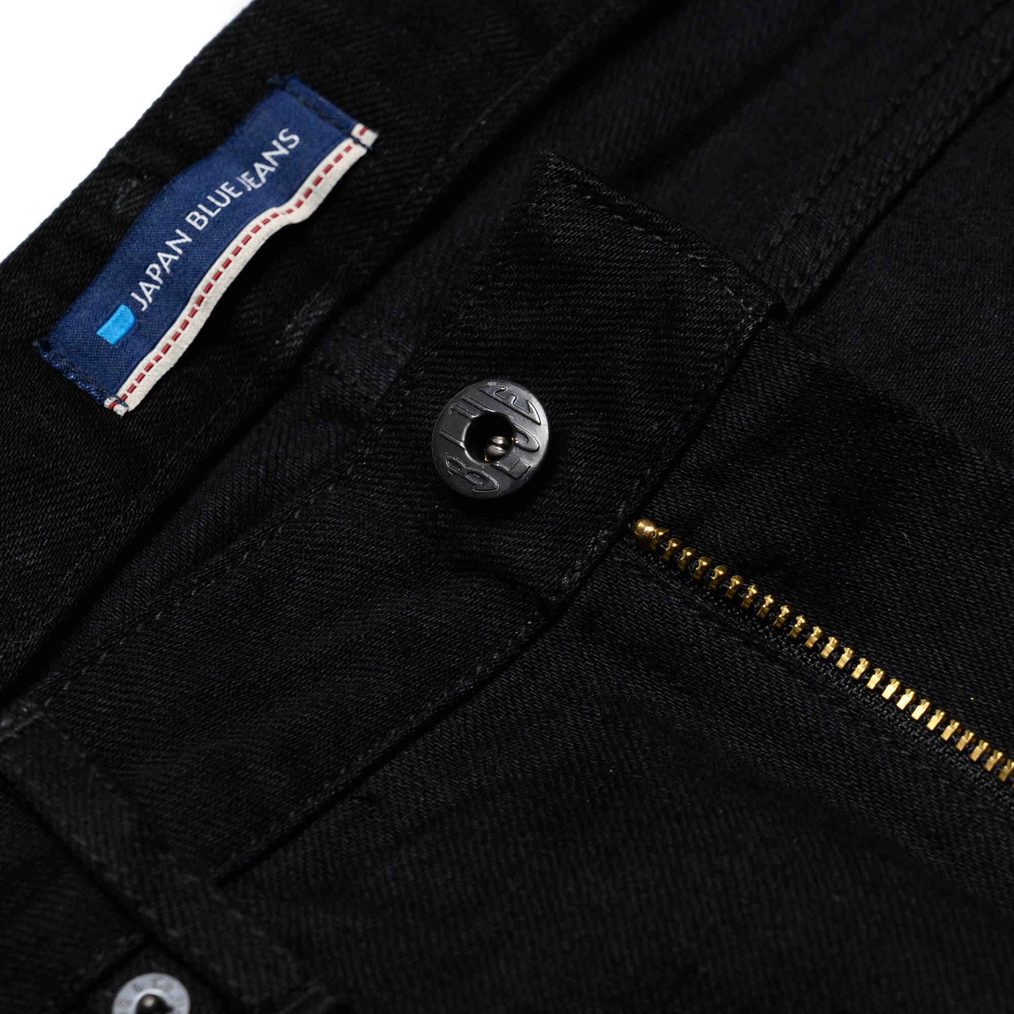 J414 14oz Black Classic Straight Selvedge Jeans - Image 7