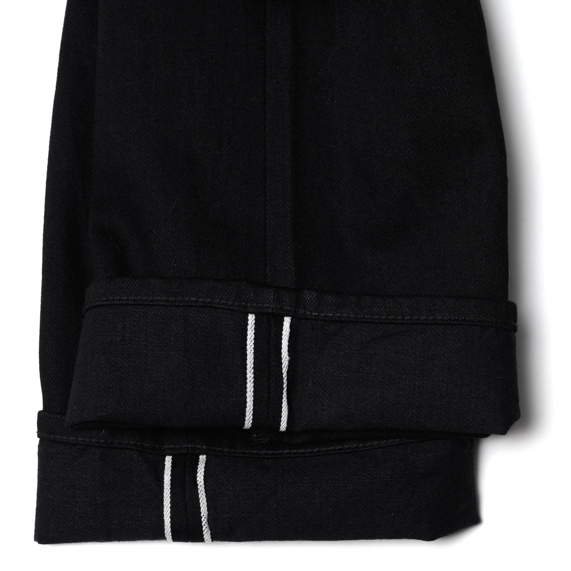 J414 14oz Black Classic Straight Selvedge Jeans - Image 8