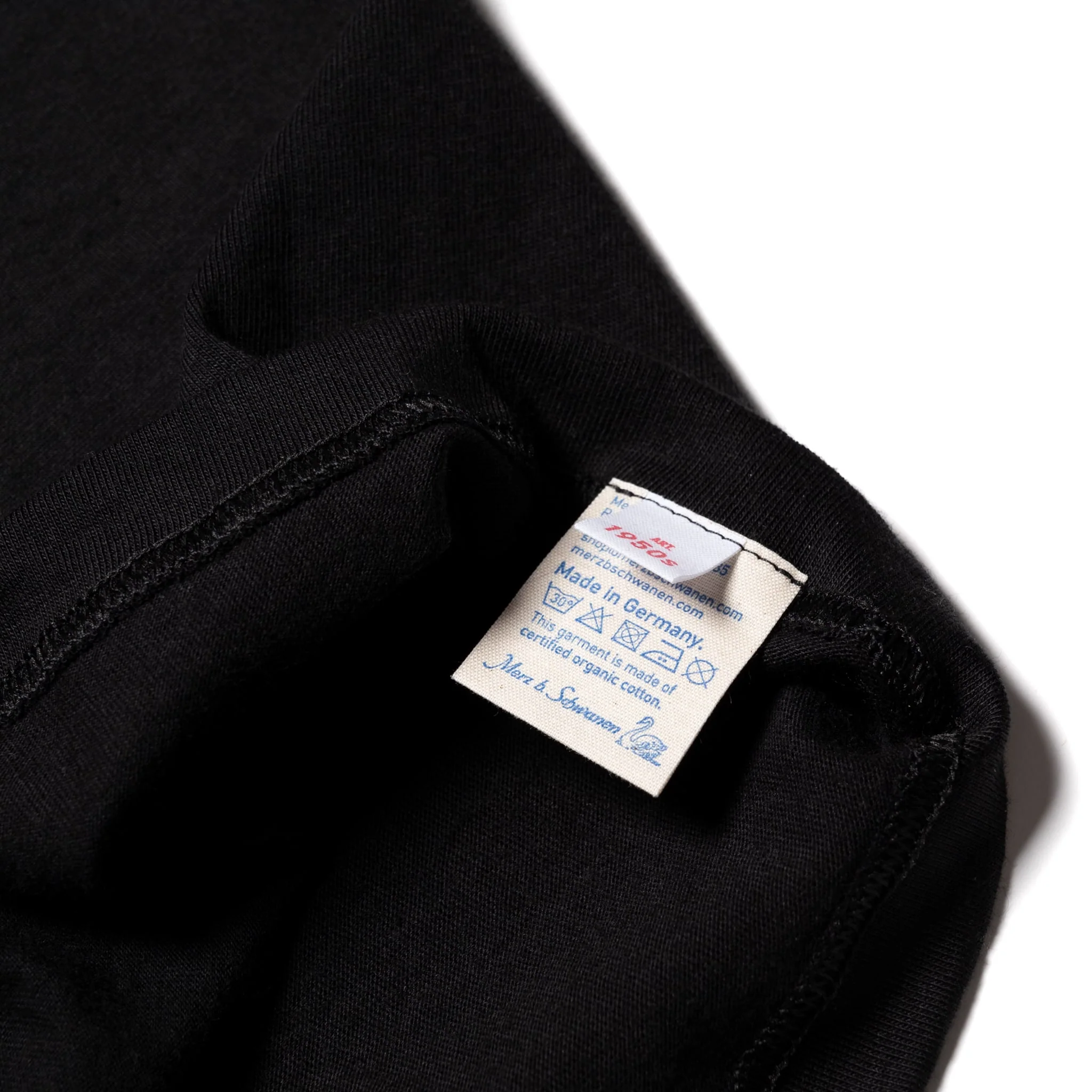 1950s.99 Loopwheeled Classic Fit Lightweight T-Shirt - Deep Black - Image 4