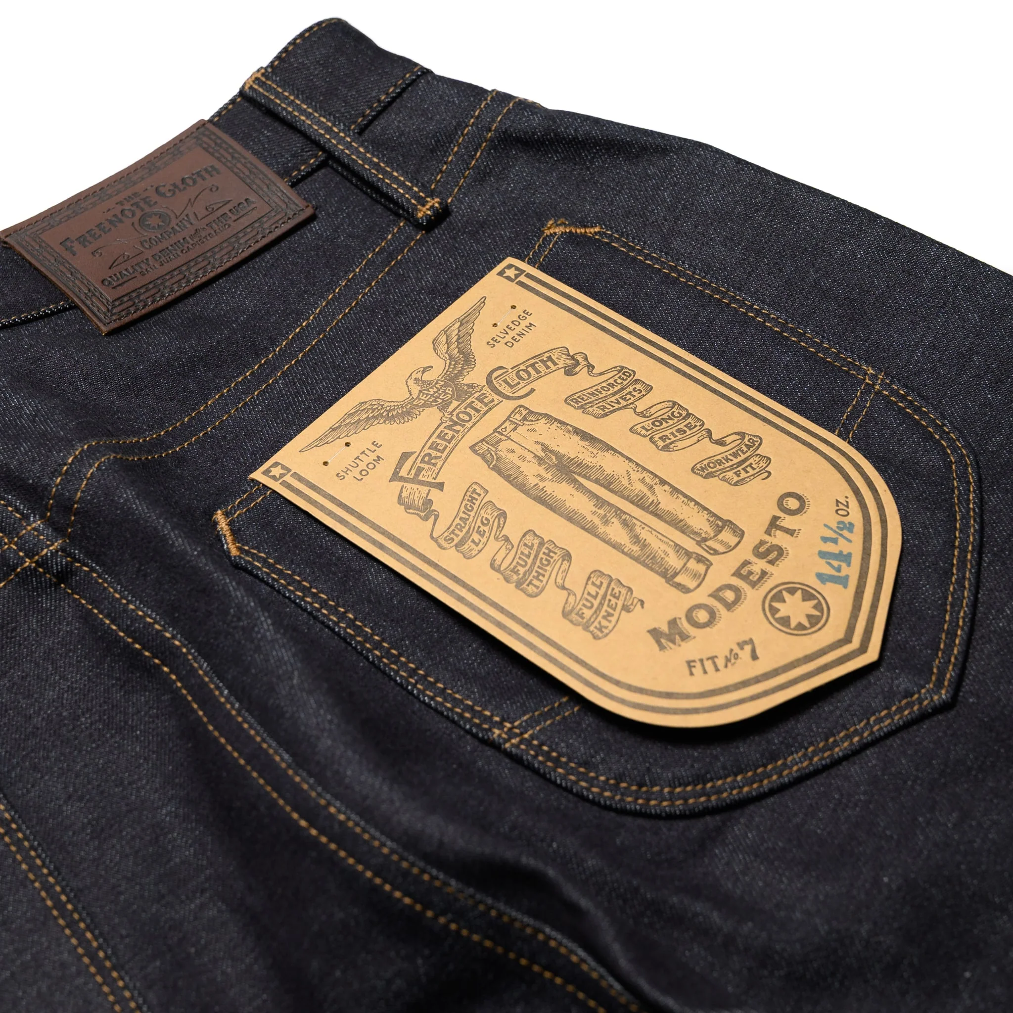 Modesto Straight Cut 14.5oz Kaihara Selvedge Denim - Image 17