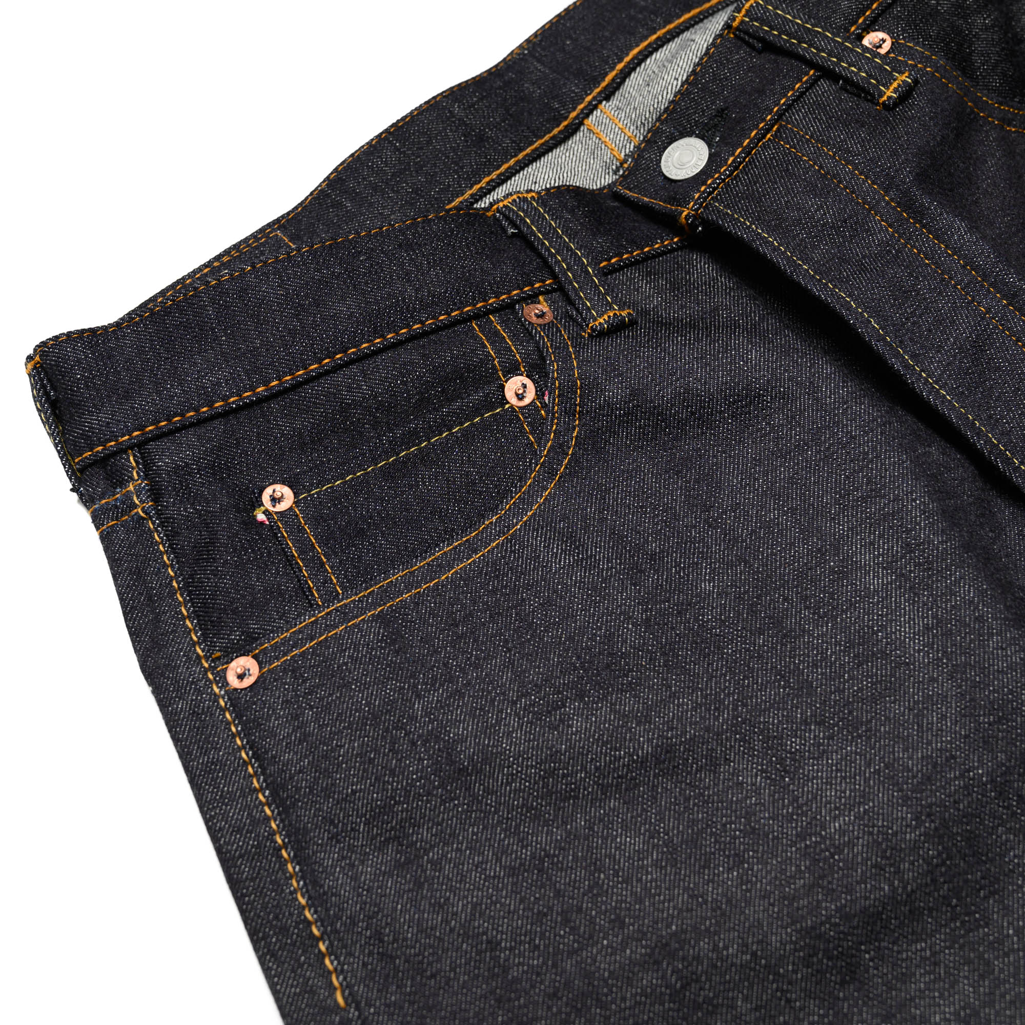 0306-V 15.7oz Zimbabwe Cotton Tight Tapered Selvedge Denim - Image 5