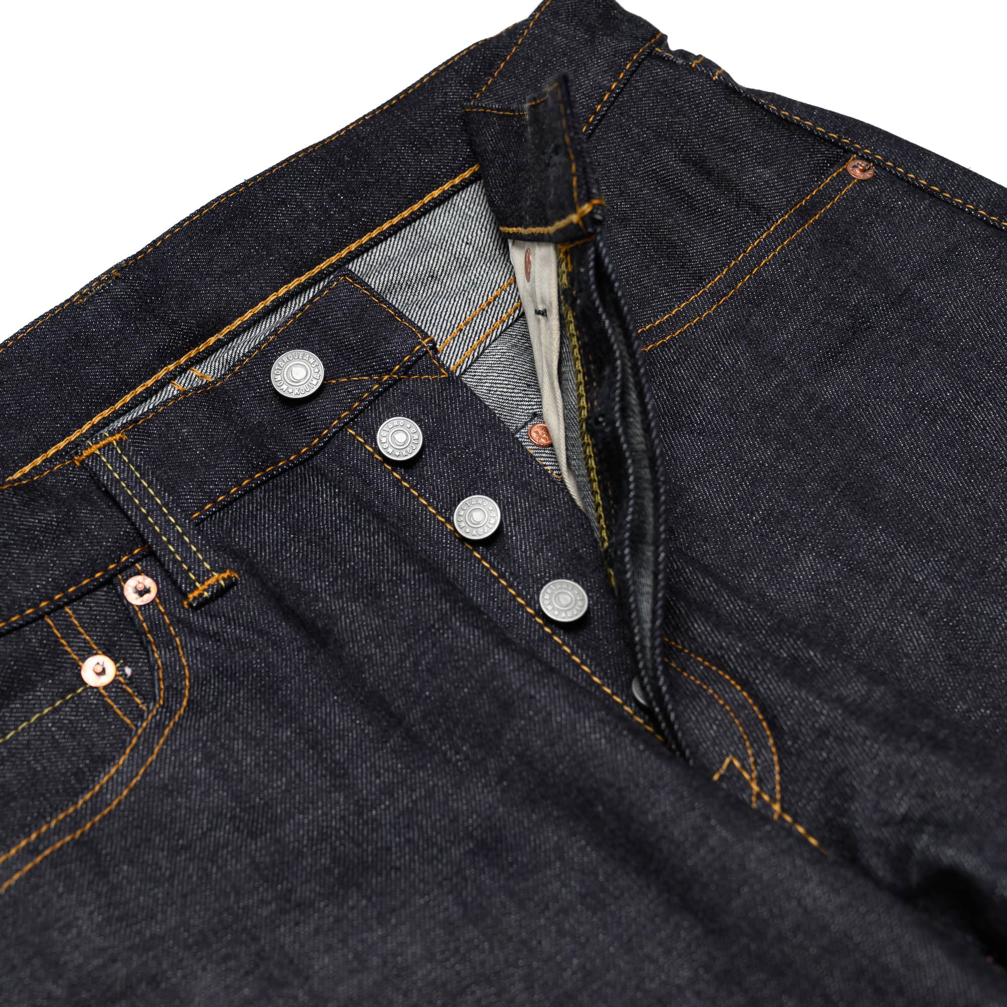 0405-13 13oz High Tapered Selvedge Denim - Indigo - Image 6
