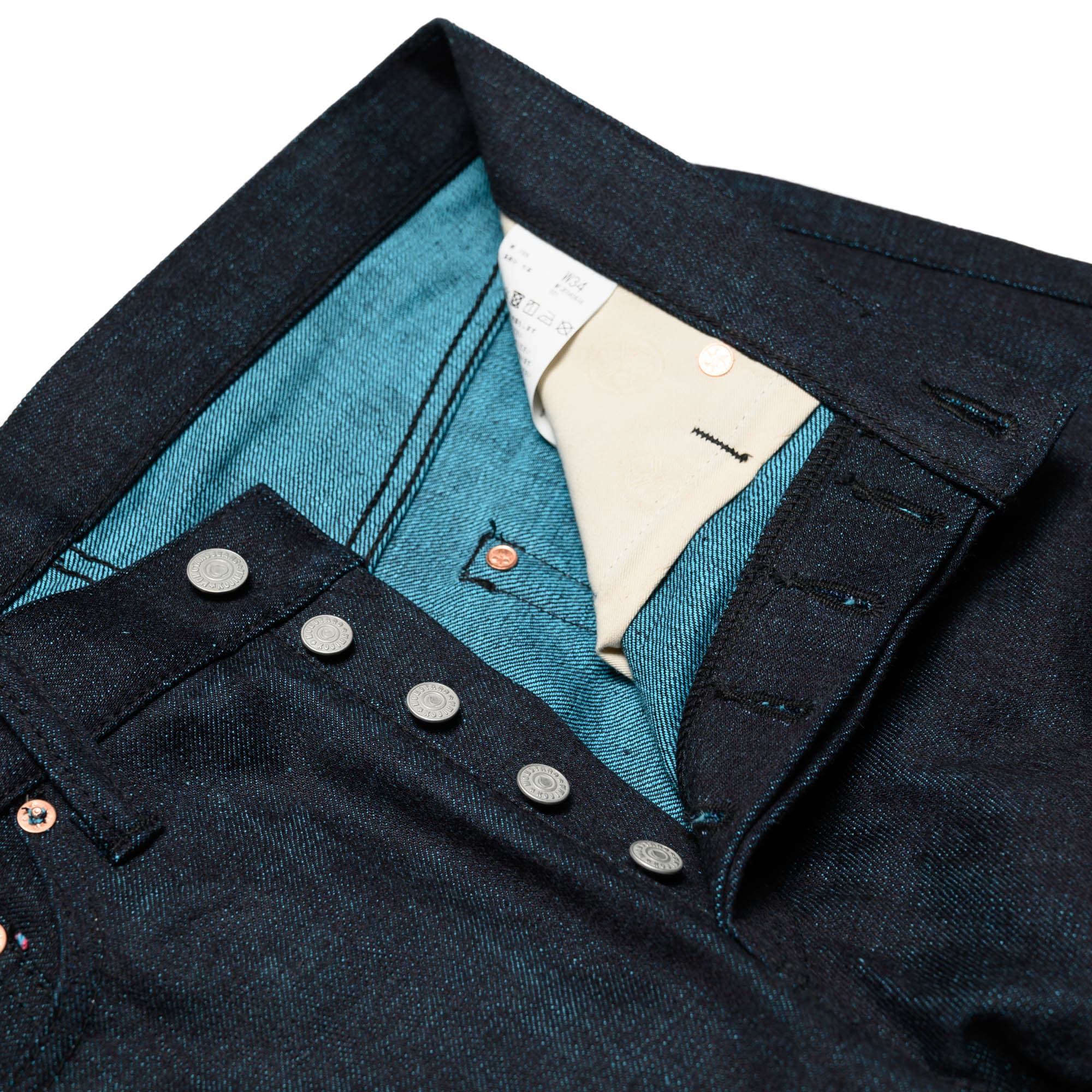 0405-IM 15.7oz High Tapered Selvedge Denim - Mint - Image 6