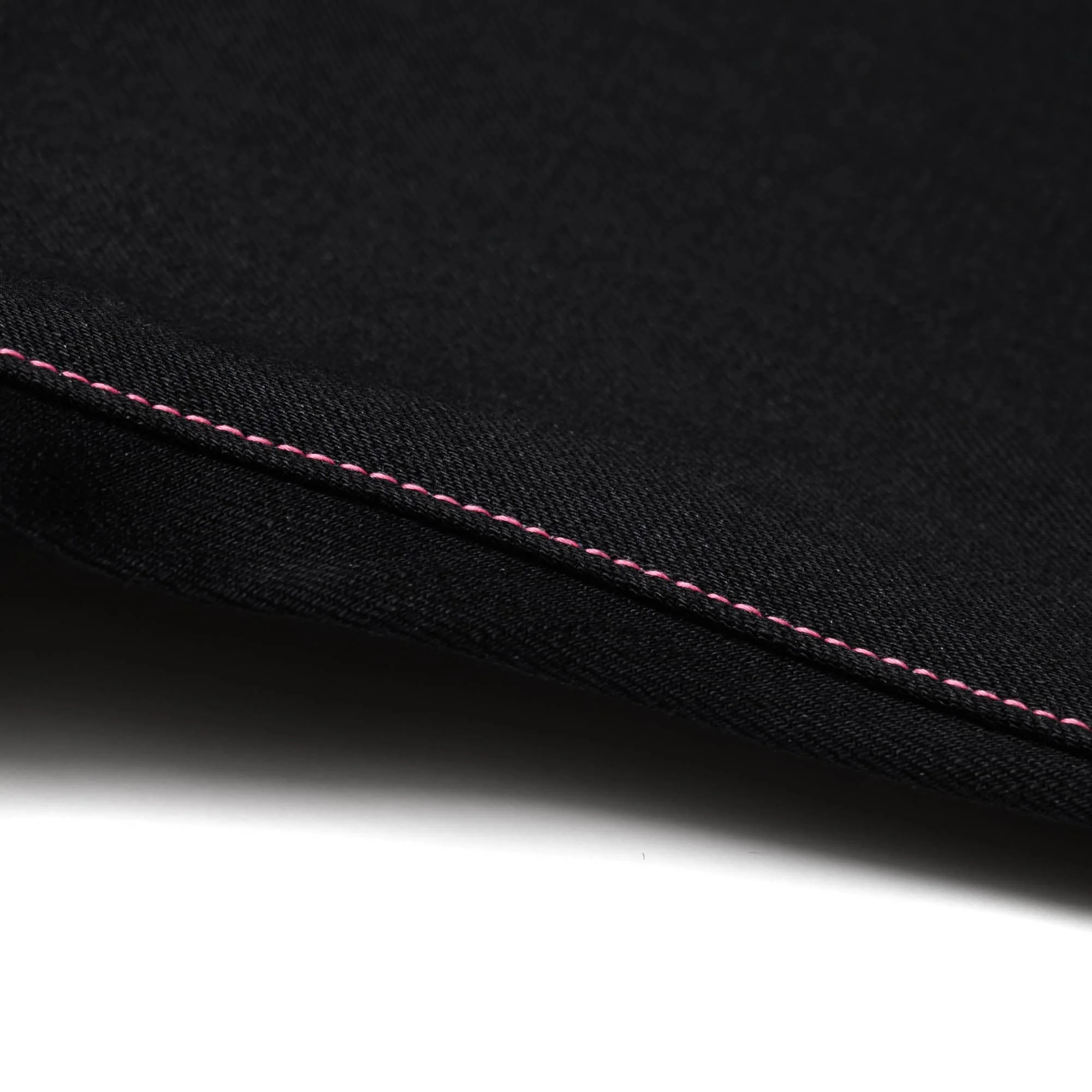 0605-B 15.7oz Zimbabwe Cotton Natural Tapered Selvedge Denim - Black - Image 9
