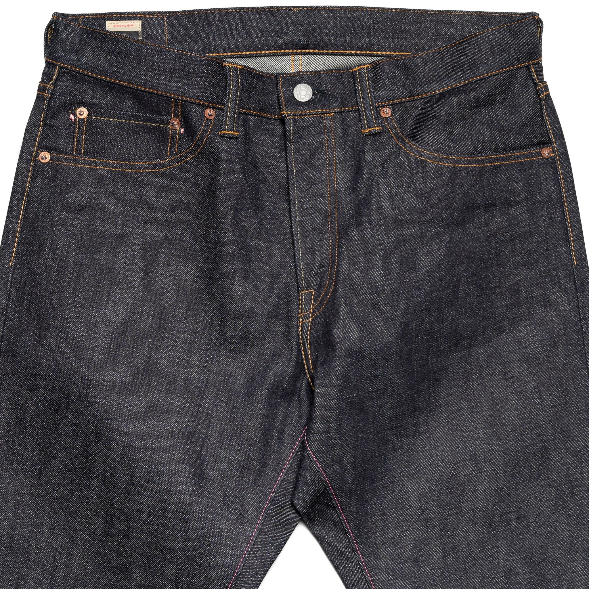 0605-SP 15.7 oz Zimbabwe Cotton GTB Natural Tapered - Indigo - Image 4