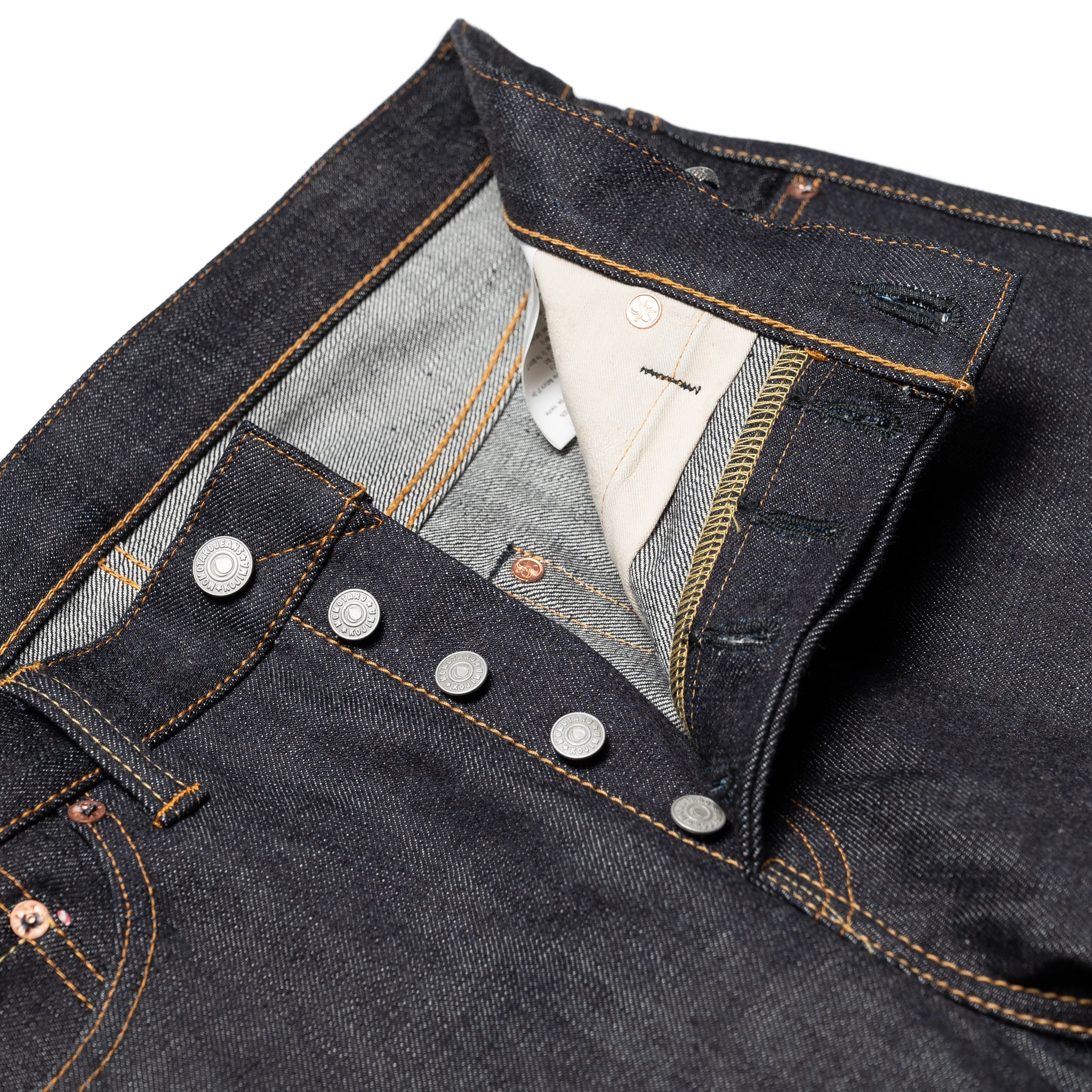 0605-SP 15.7 oz Zimbabwe Cotton GTB Natural Tapered - Indigo - Image 6