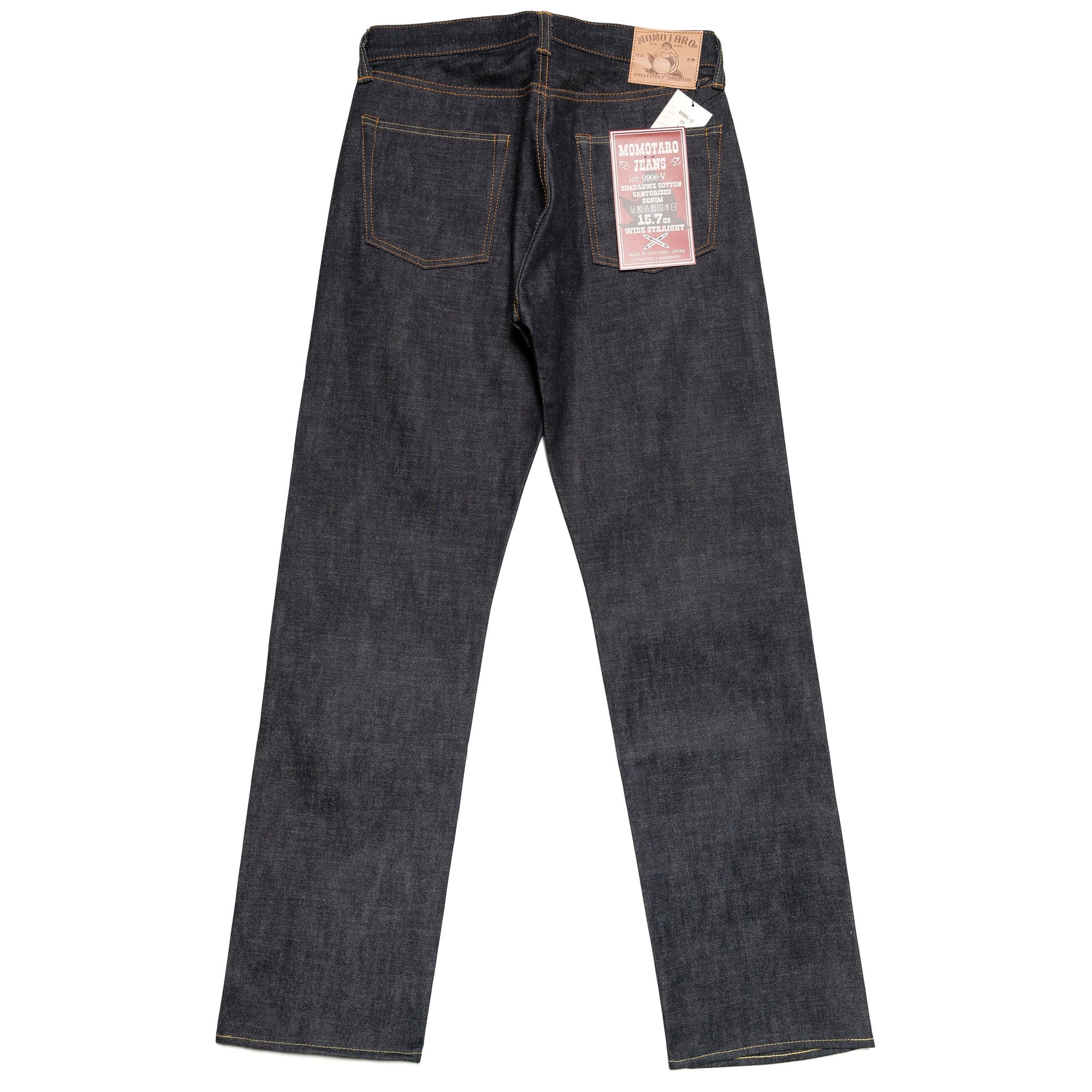 0906-V 15.7 oz Zimbabwe Cotton Classic Straight - Indigo - Image 3