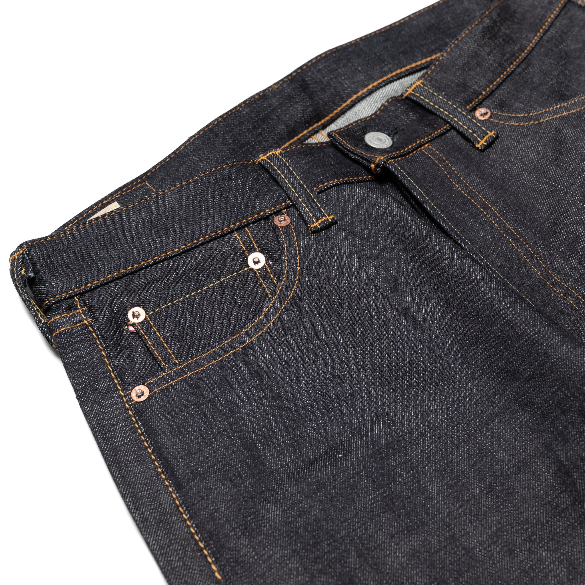 0906-V 15.7 oz Zimbabwe Cotton Classic Straight - Indigo - Image 5
