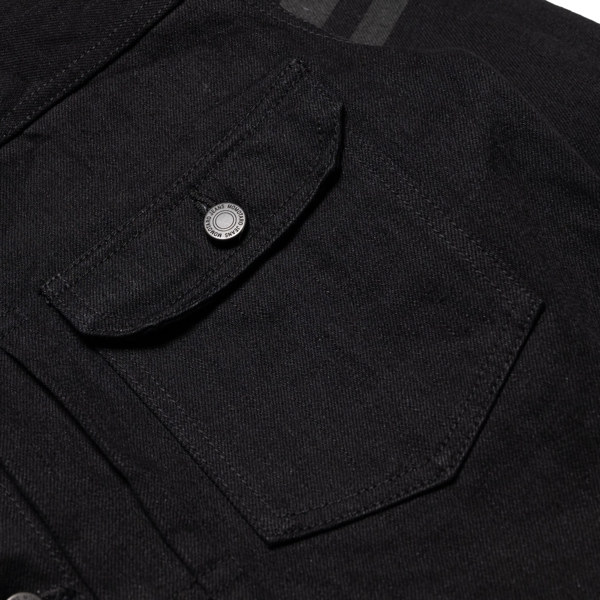 #200 Classic Denim Jacket 15.7oz Black - Image 4