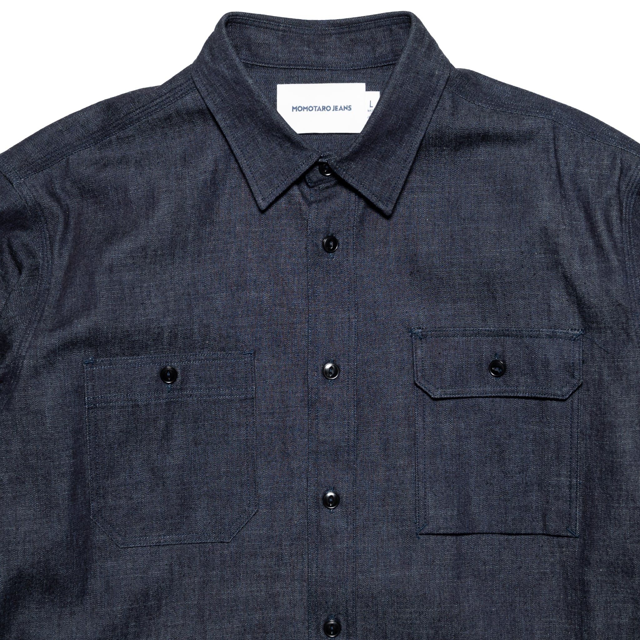 MALS1000 Triple Stitch L/S Denim Shirt - Image 3