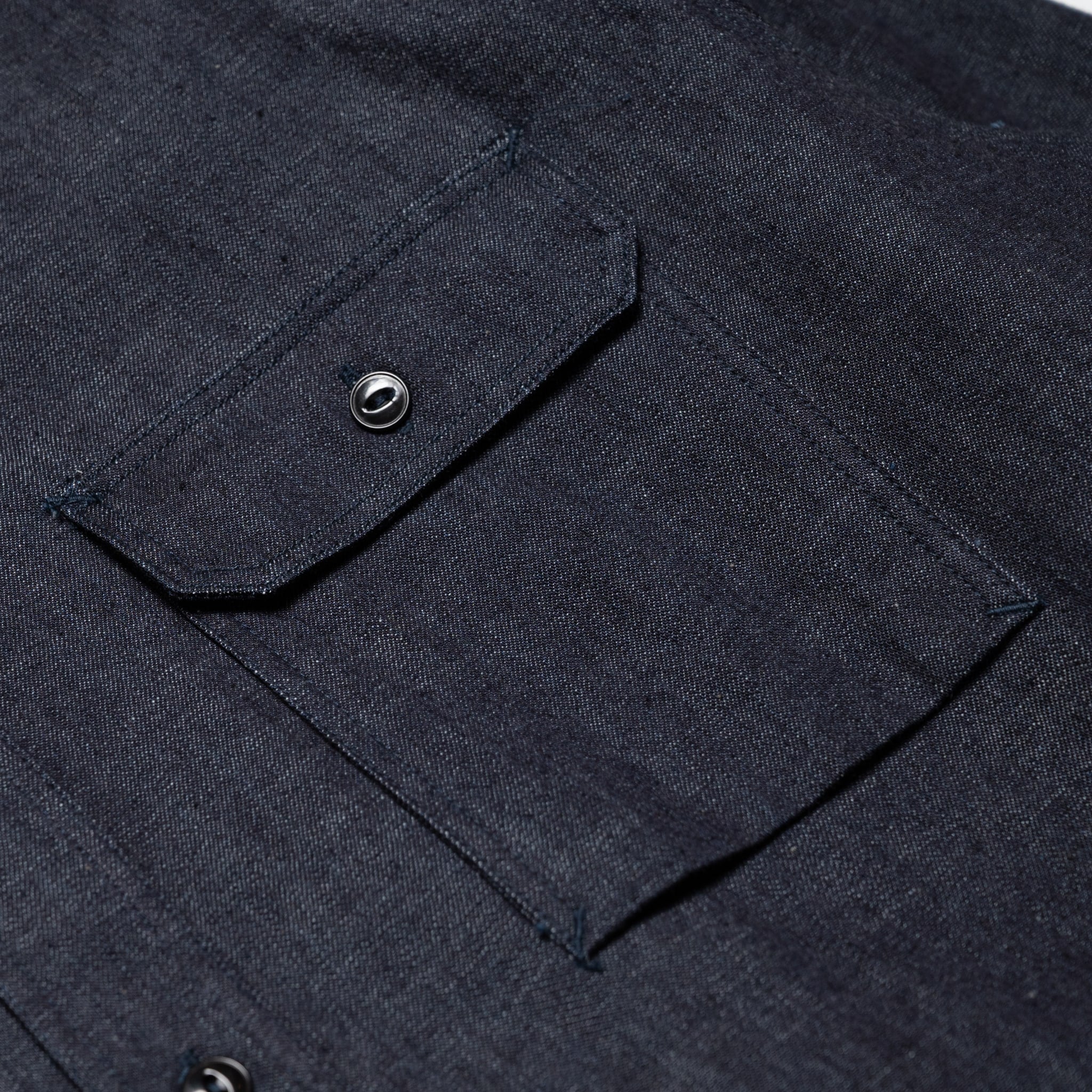 MALS1000 Triple Stitch L/S Denim Shirt - Image 5