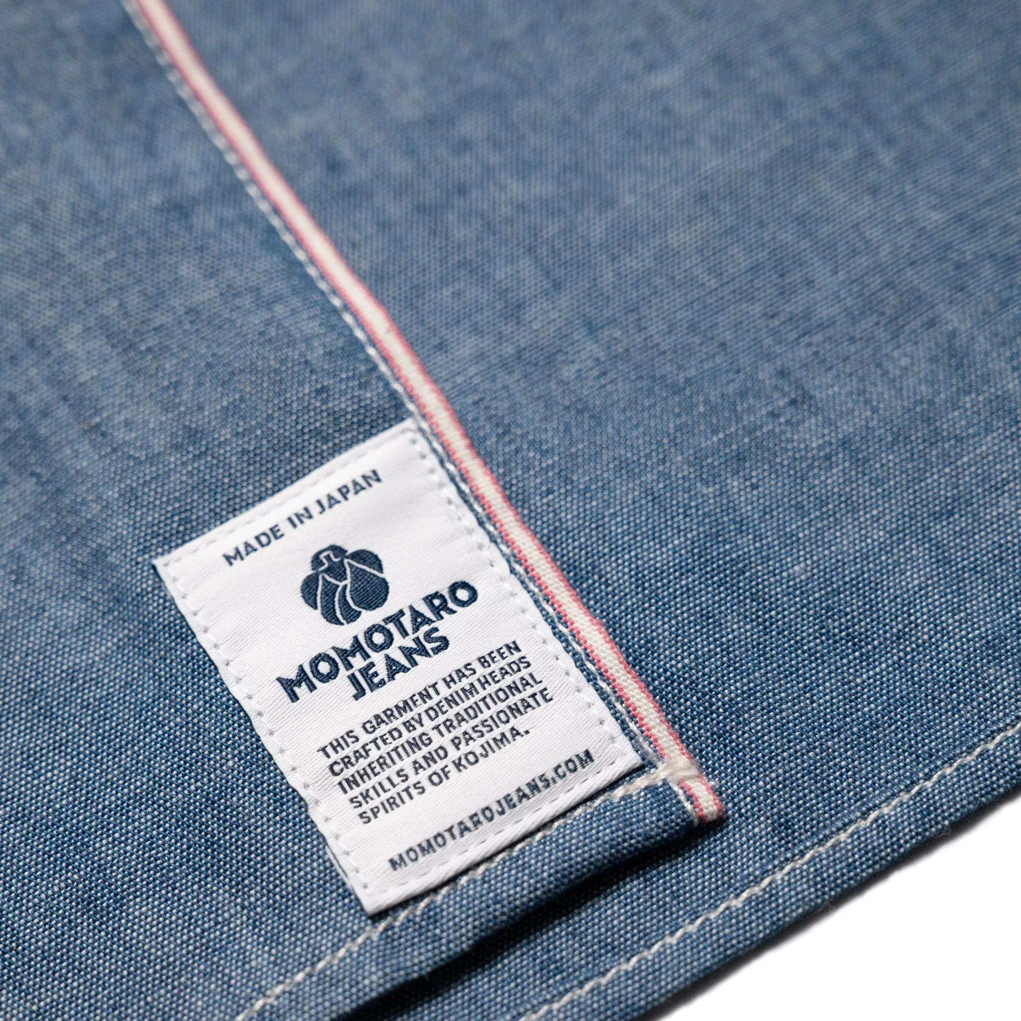 MALS1001 Triple Stitch L/S Chambray Shirt - Image 10