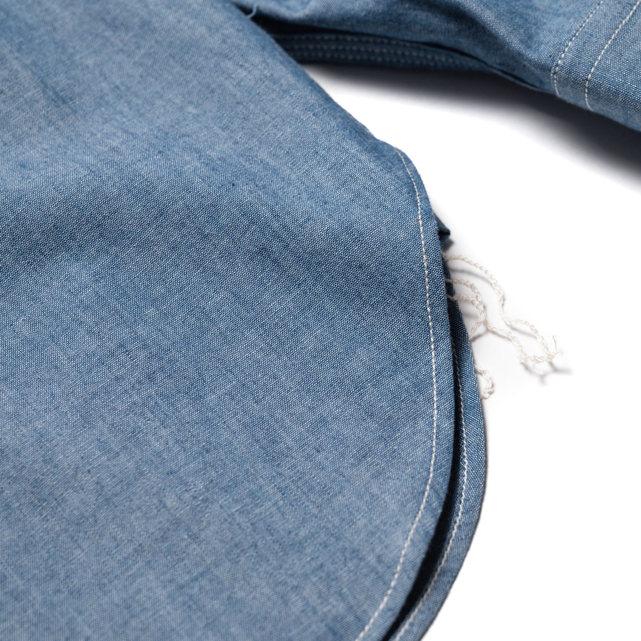 MALS1001 Triple Stitch L/S Chambray Shirt - Image 7