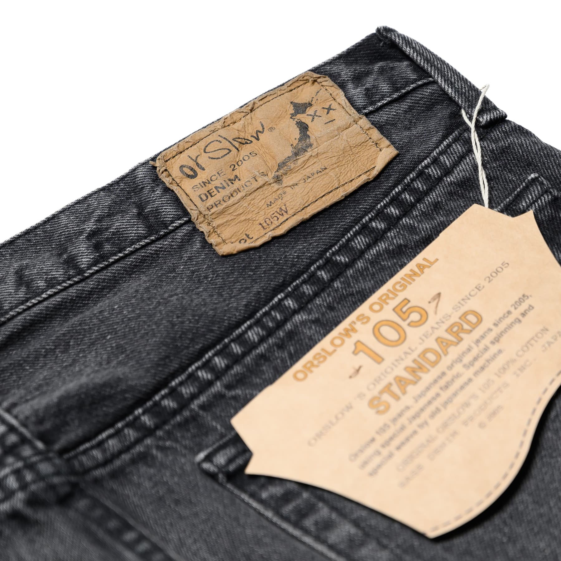 105 90's Denim - Black Denim Stonewash - Image 8