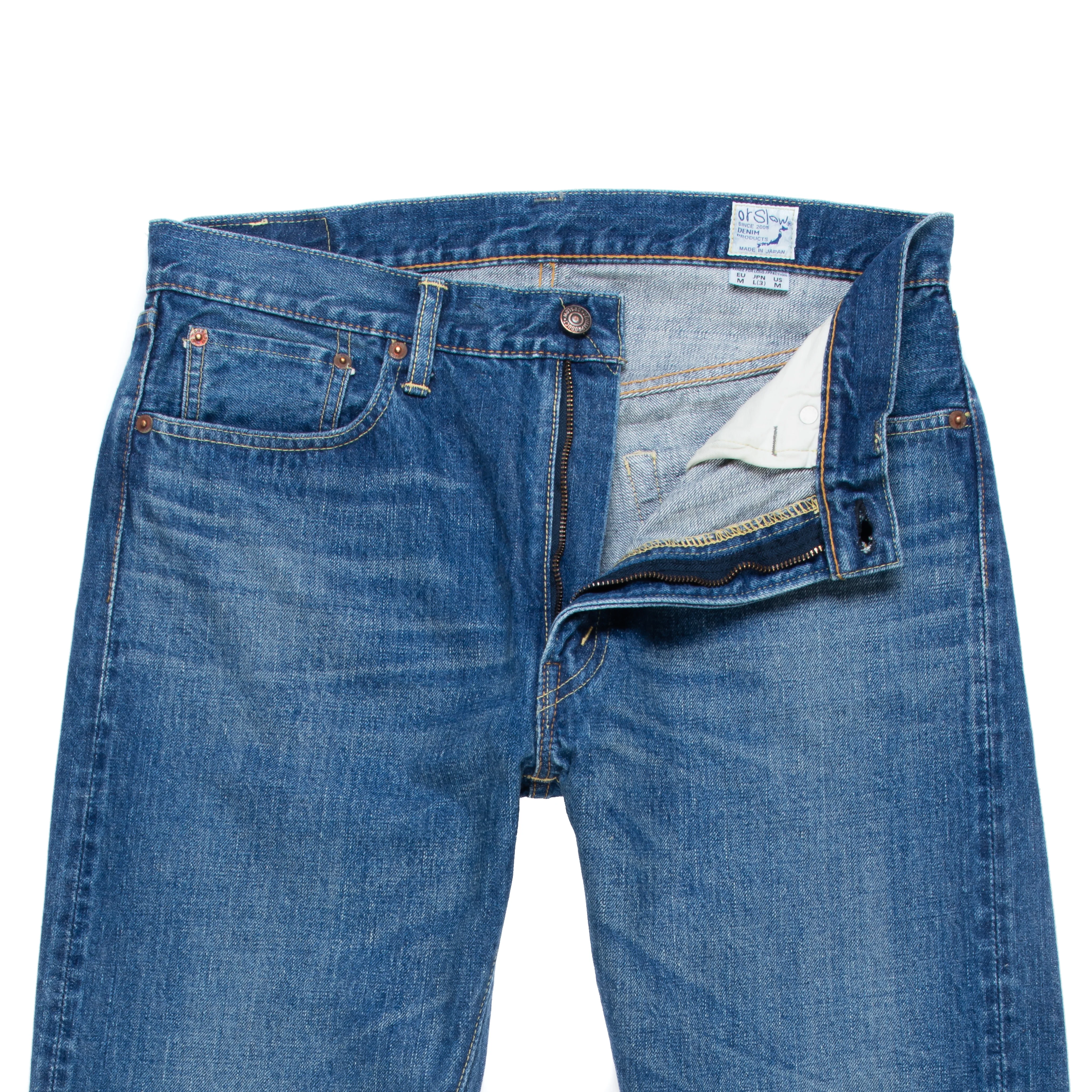 107 Ivy Fit Selvedge Denim 2 Year Wash - Image 3