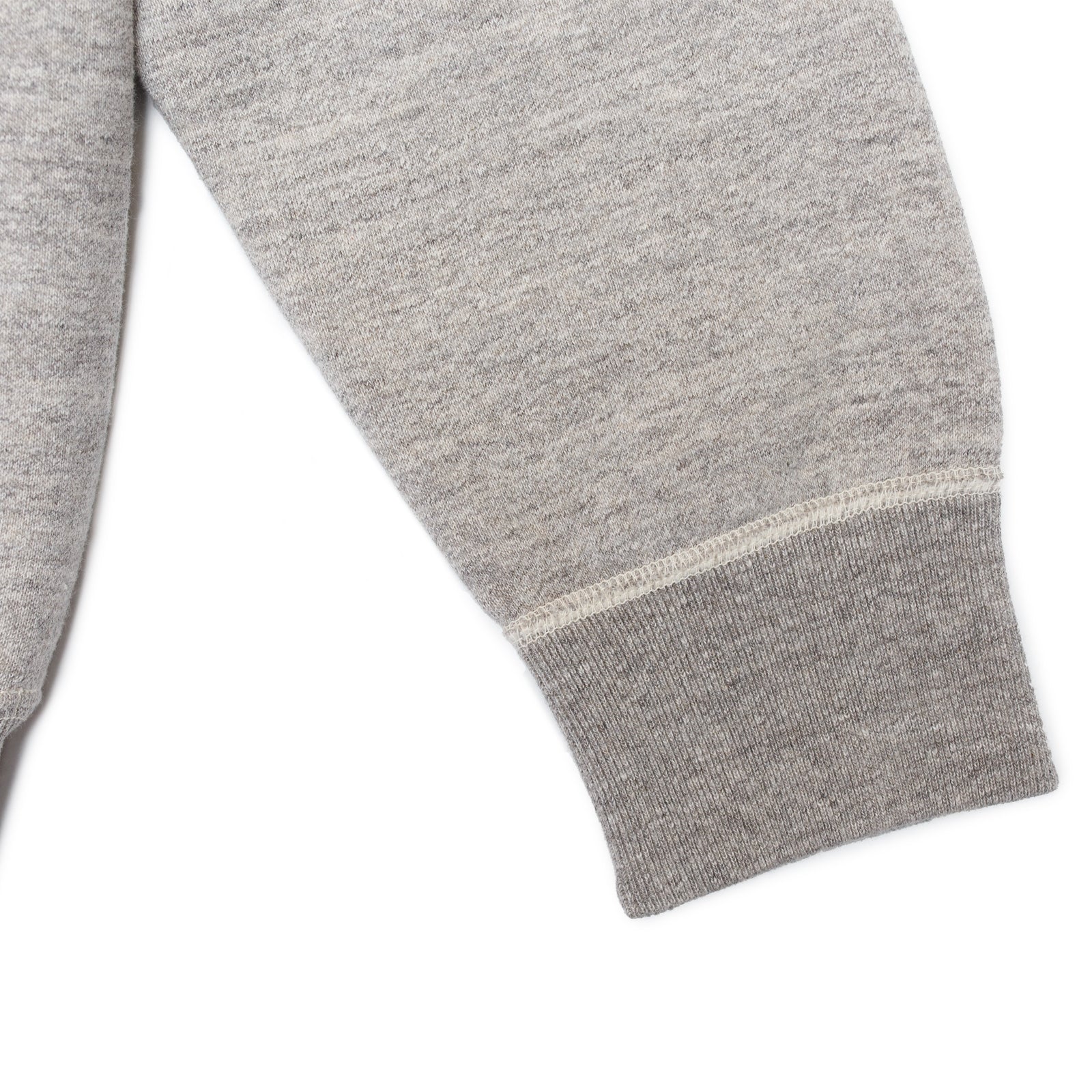 Loop Wheel Crew Neck Sweatshirt - Heather Gray - Image 4