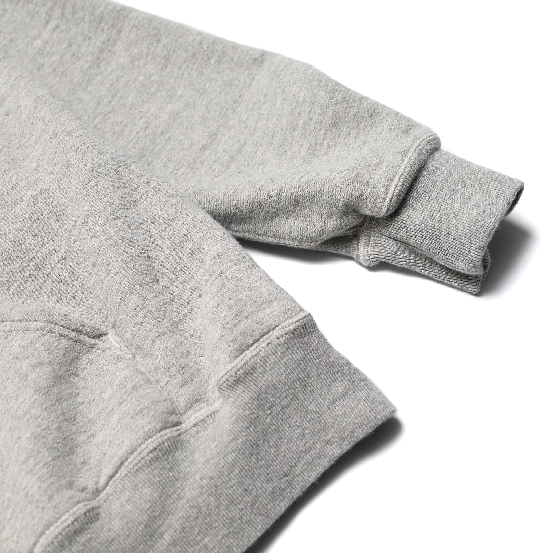 Loop Wheel Hooded Sweatshirt - Heather Gray - Image 3