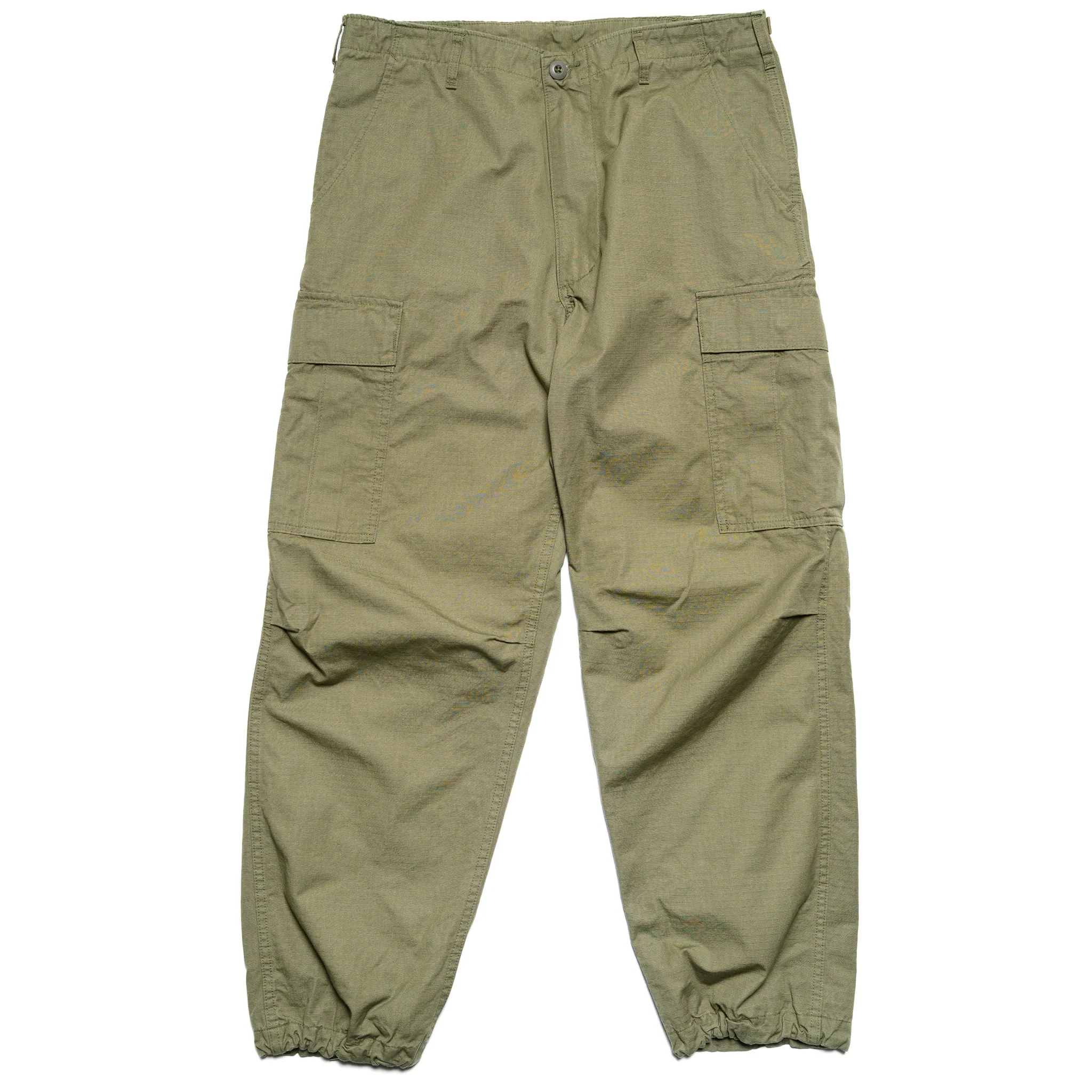 Vintage Fit 6 Pocket Cargo Pants - Army Green - Image 2