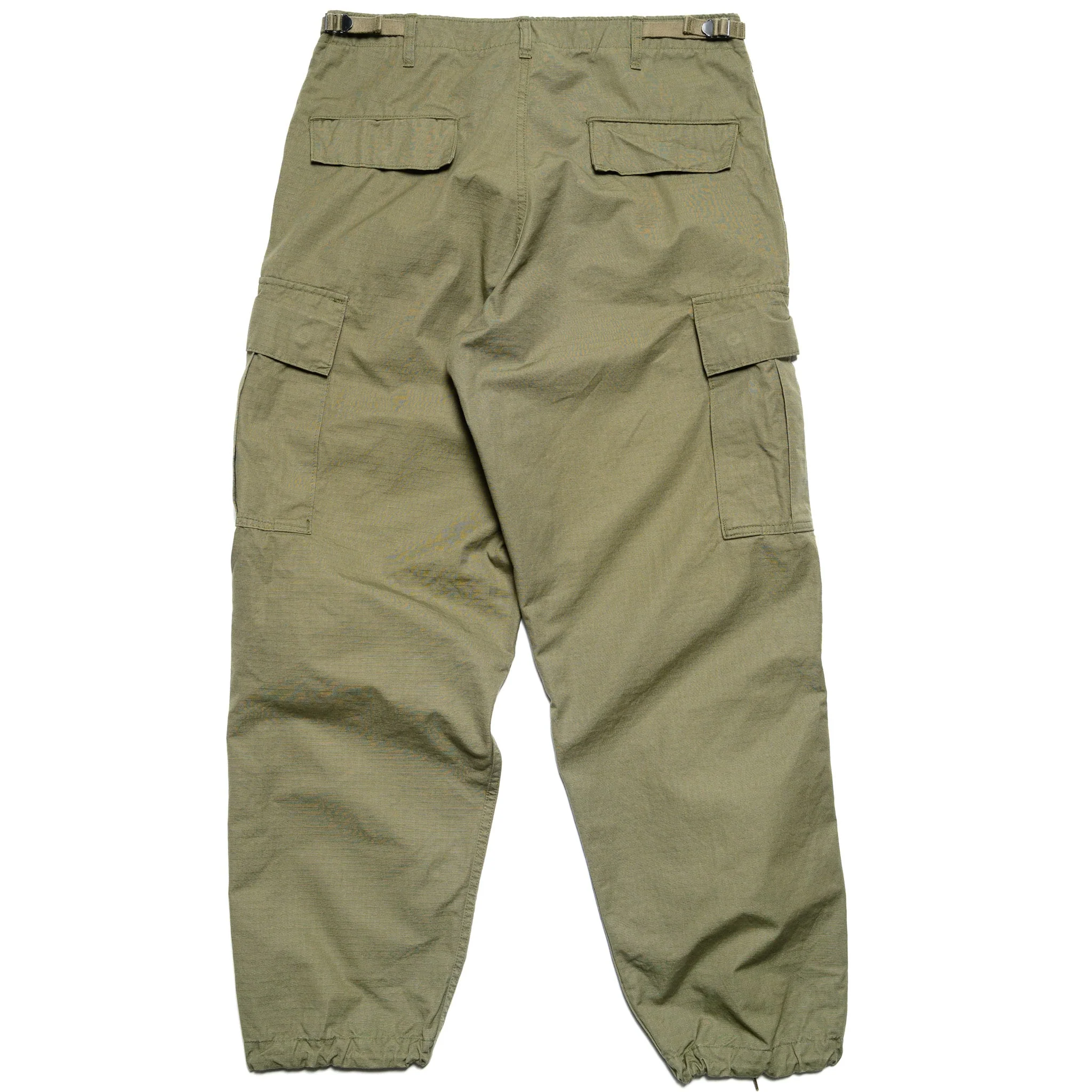 Vintage Fit 6 Pocket Cargo Pants - Army Green - Image 3
