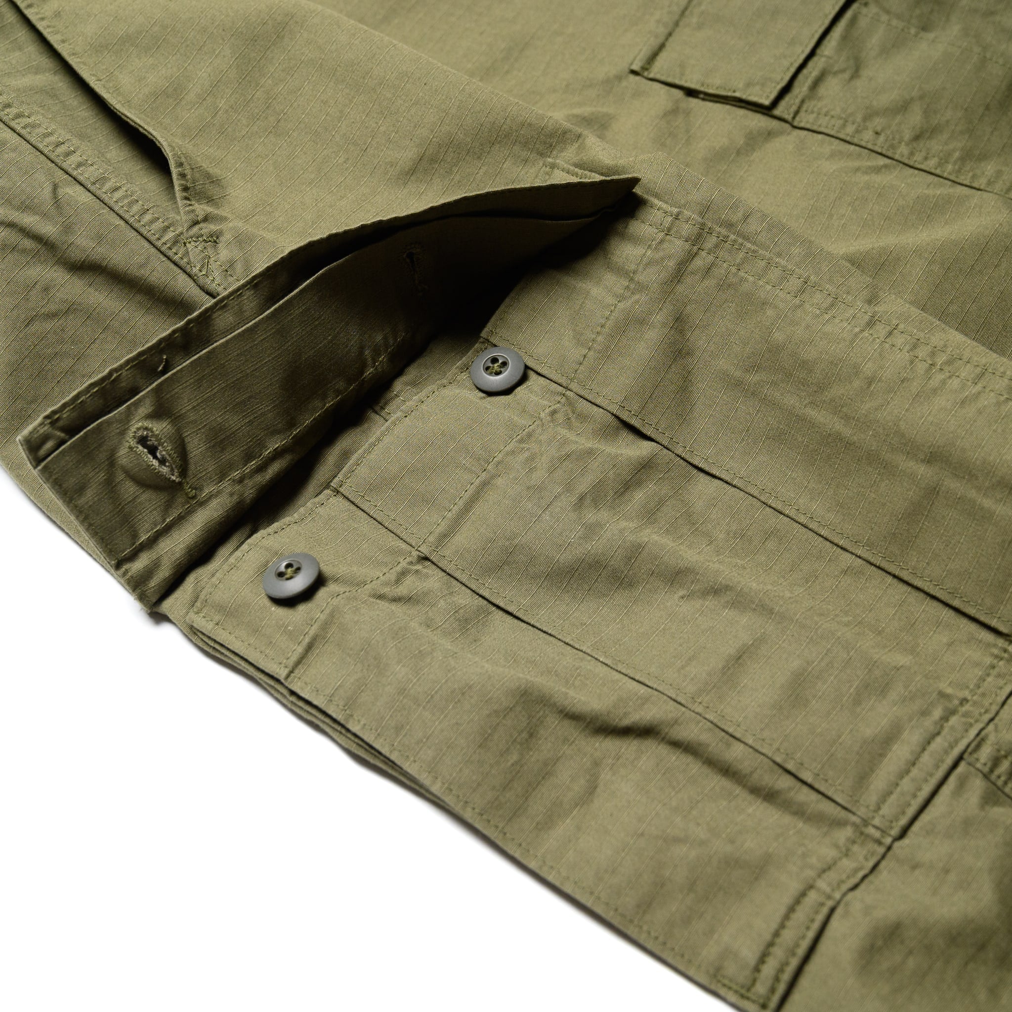 Vintage Fit 6 Pocket Cargo Pants - Army Green - Image 7